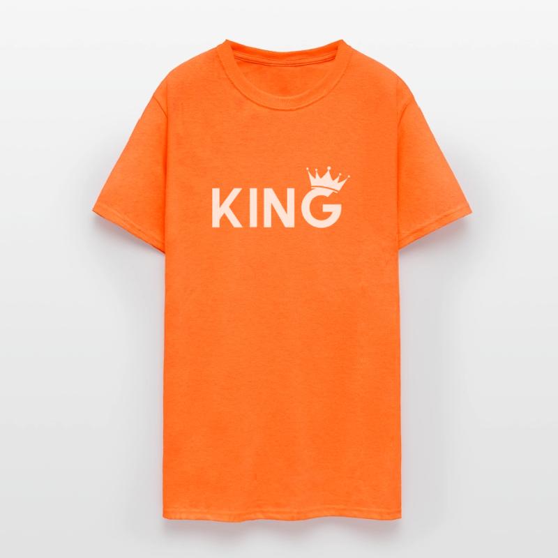 t-shirt king crowned crown men