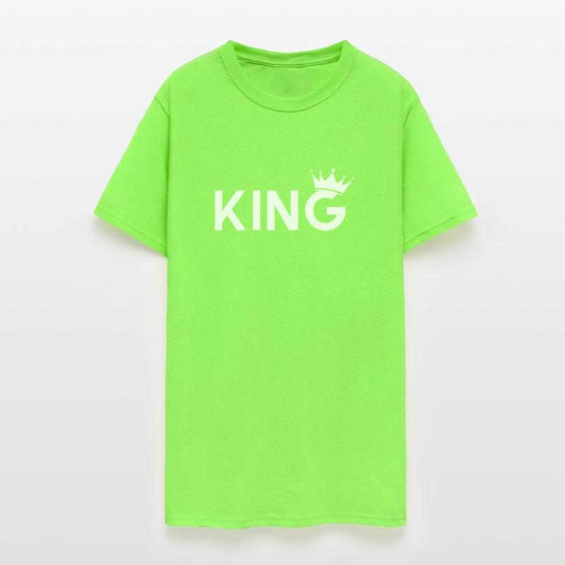t-shirt king crowned crown men