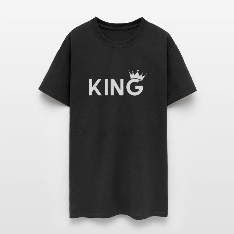 t-shirt king crowned crown men