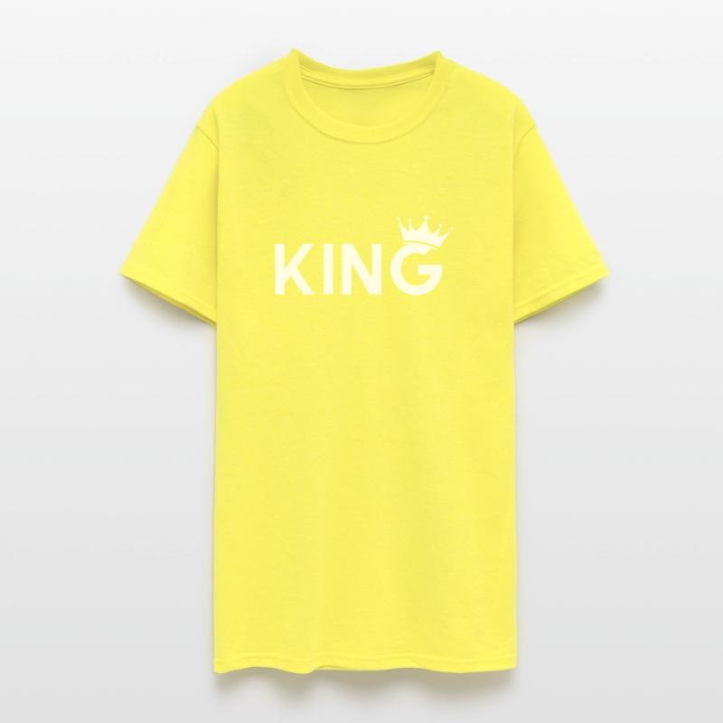 t-shirt king crowned crown men
