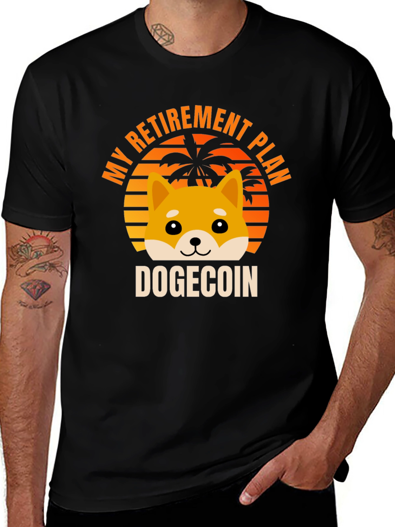 DogeCoin Retirement Plan T-Shirt - Crypto Meme
