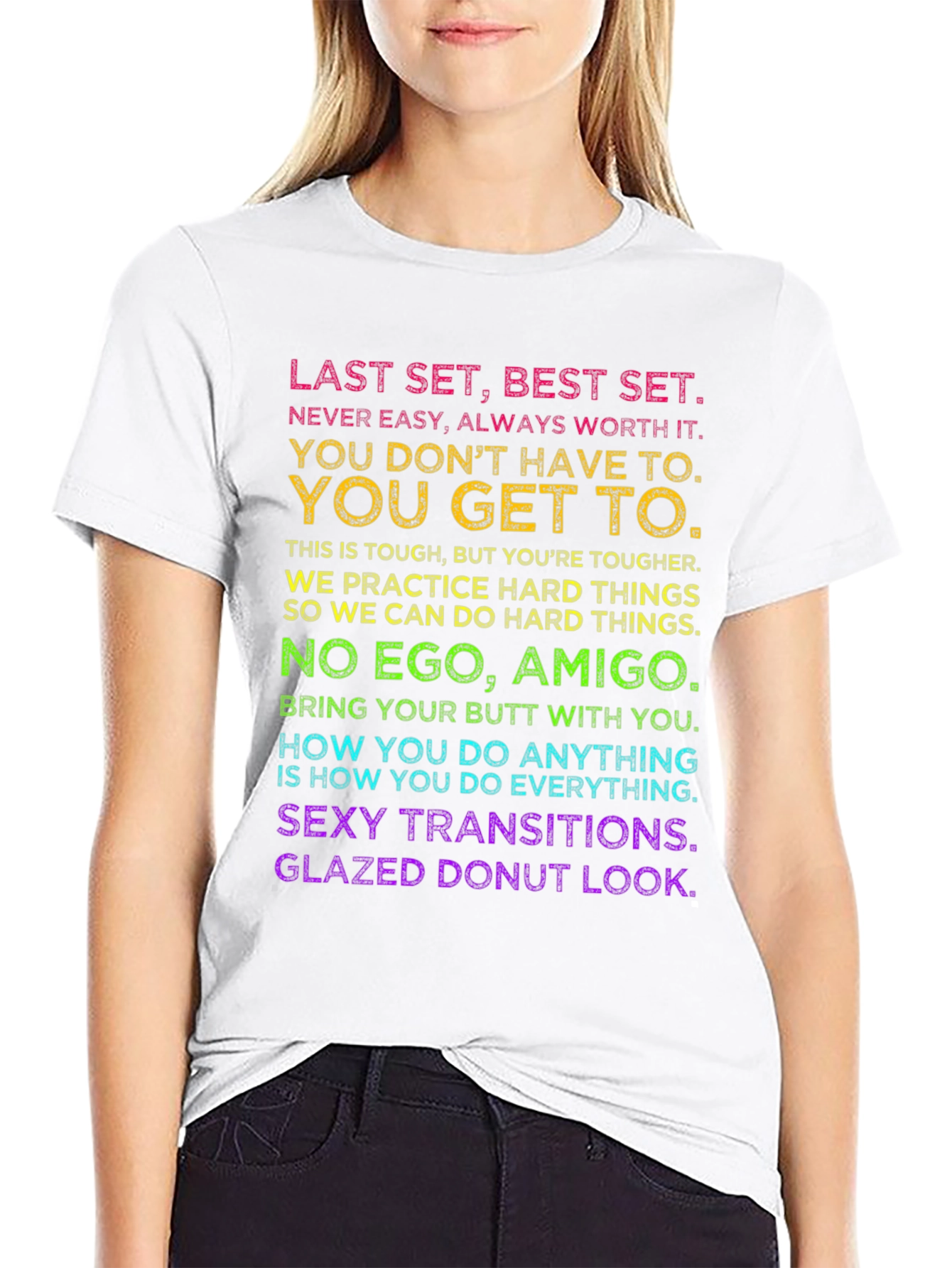 Motivational Workout T-Shirt - Last Set Best Set