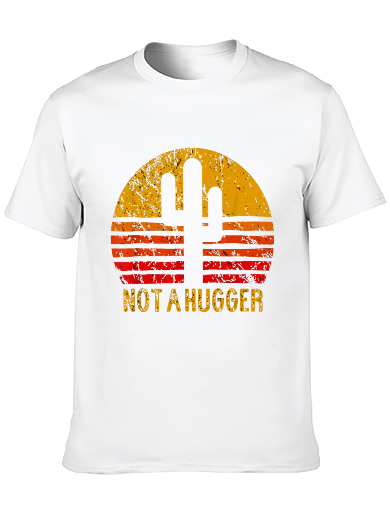 Not a Hugger Cactus Graphic T-Shirt