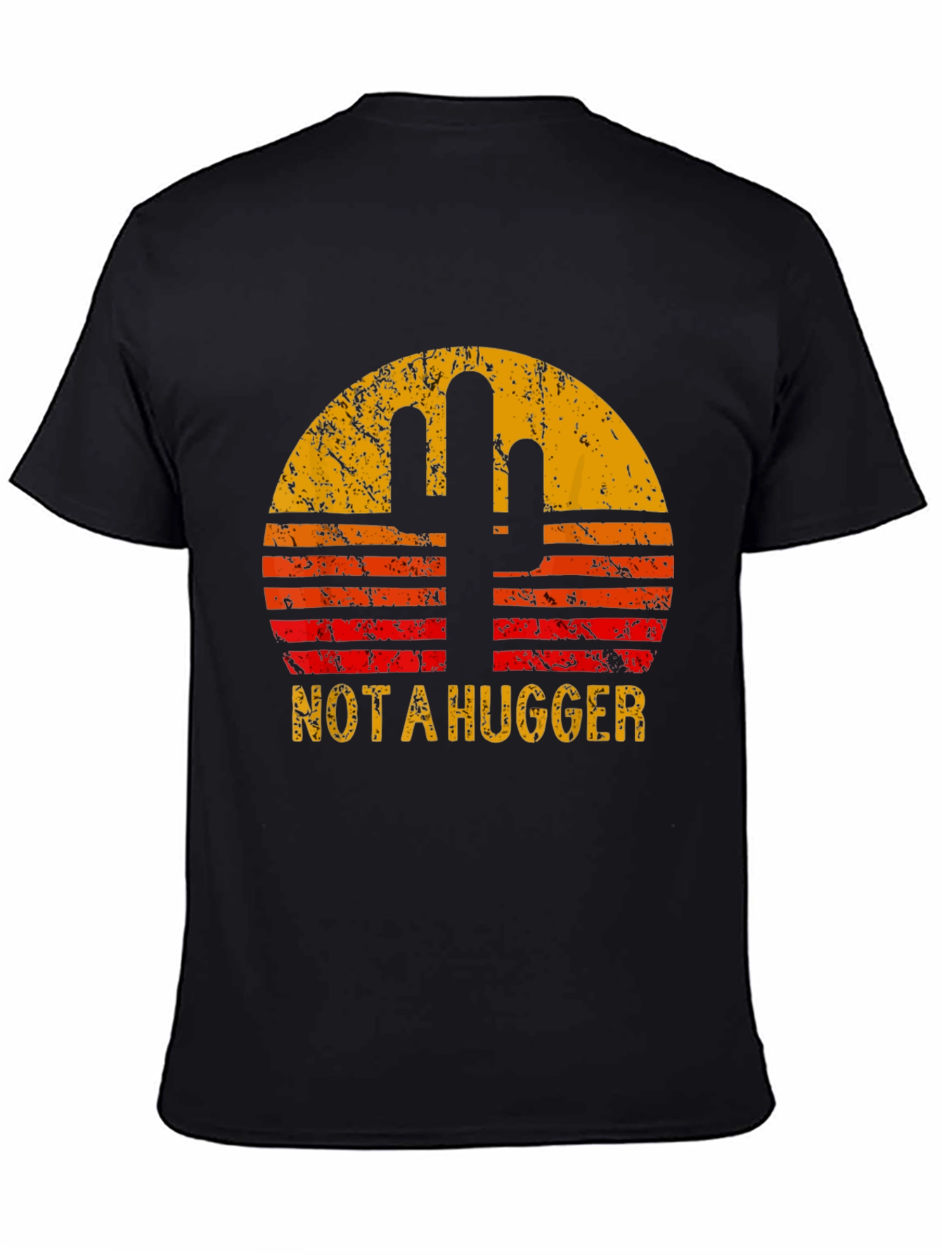 Not a Hugger Cactus Graphic T-Shirt