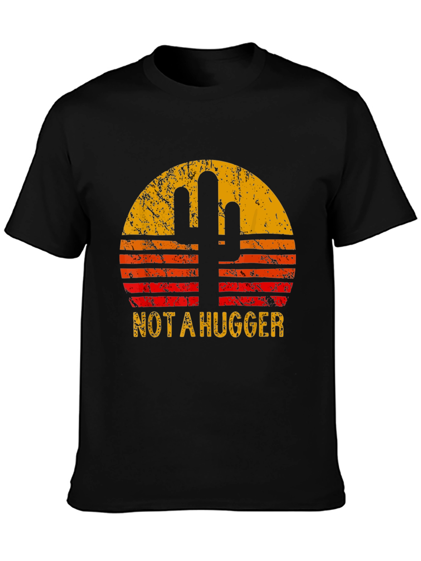 Not a Hugger Cactus Graphic T-Shirt