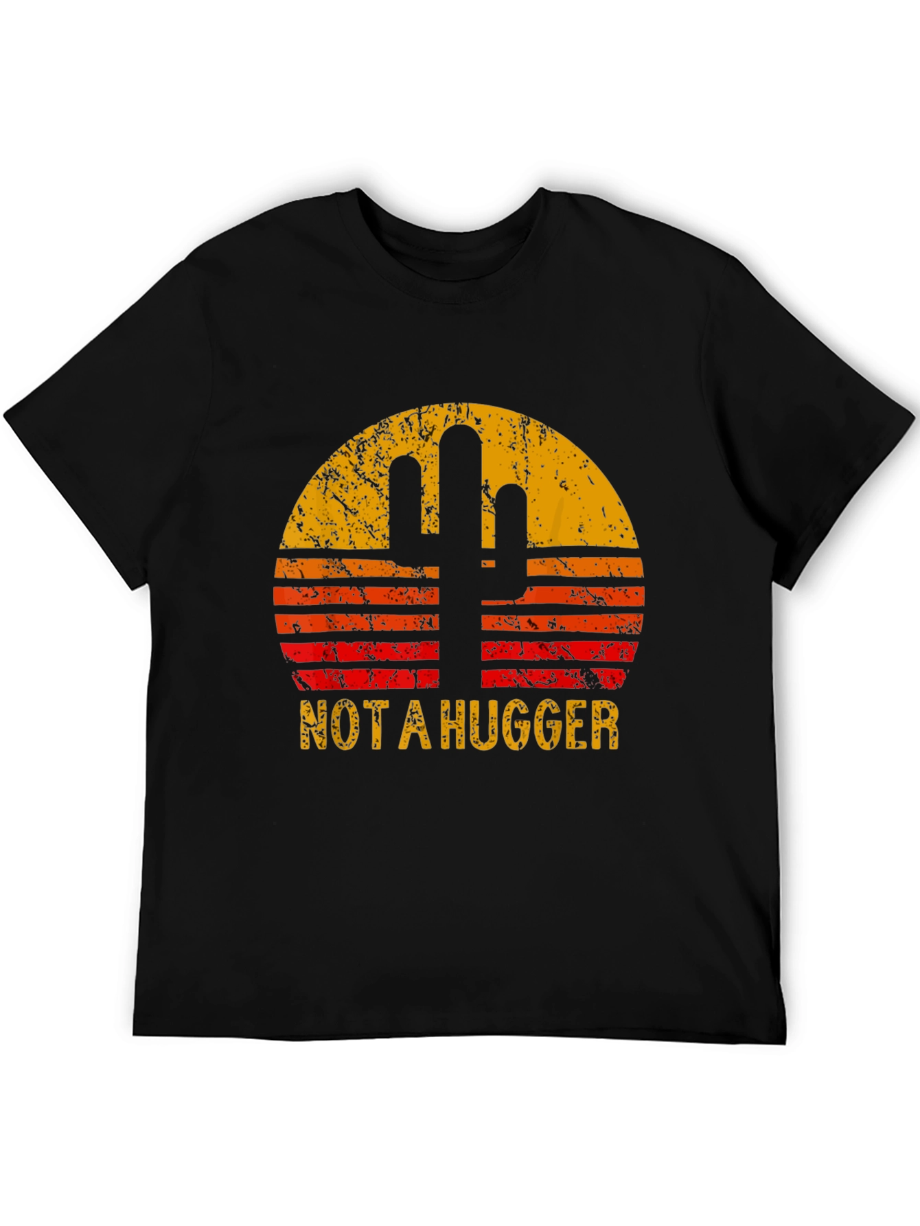 Not a Hugger Cactus Graphic T-Shirt
