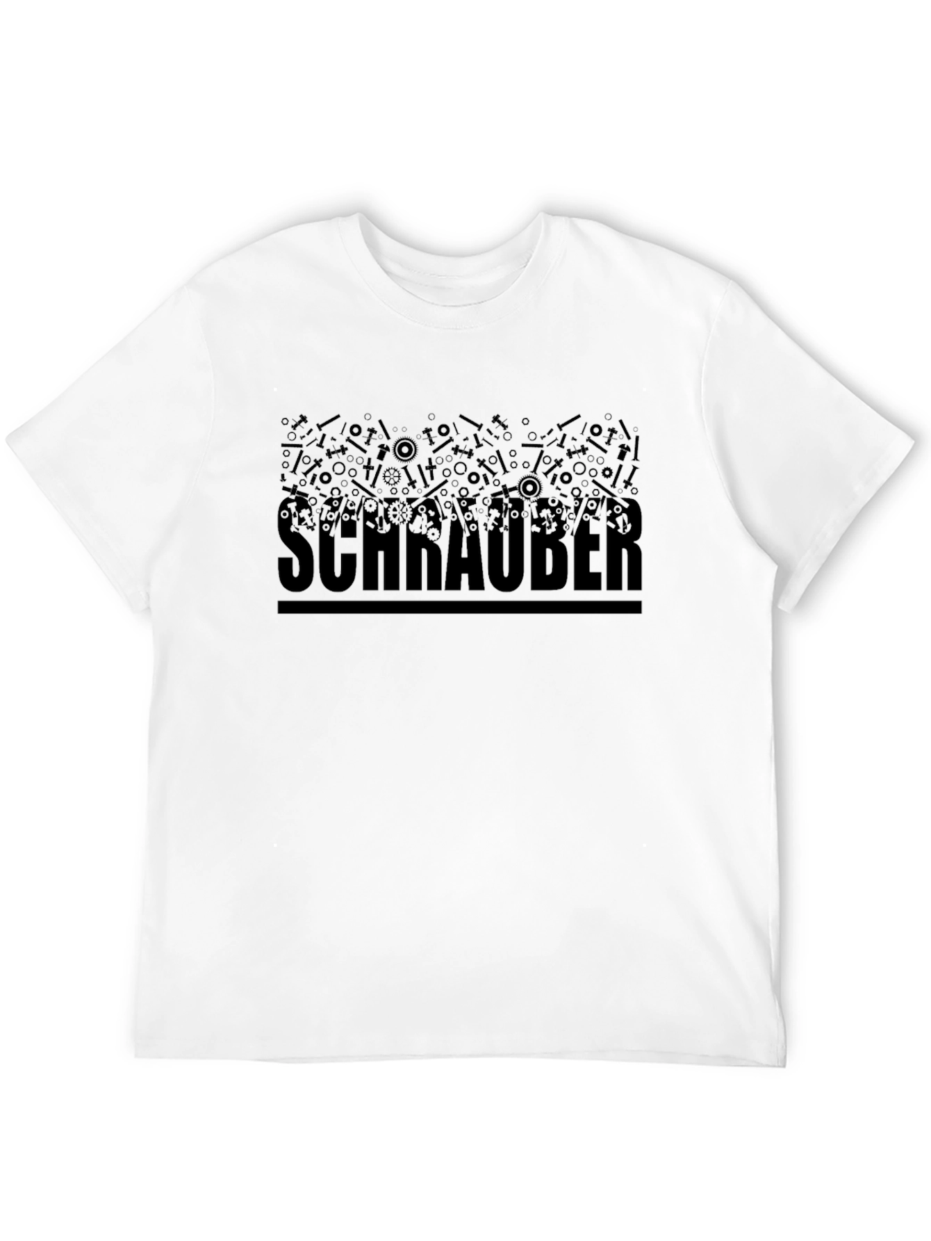 Schrauber Mechanic Tool Shirt - Black Graphic Tee