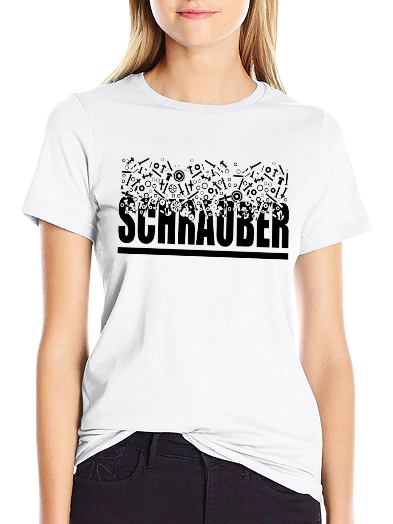 Schrauber Mechanic Tool Shirt - Black Graphic Tee