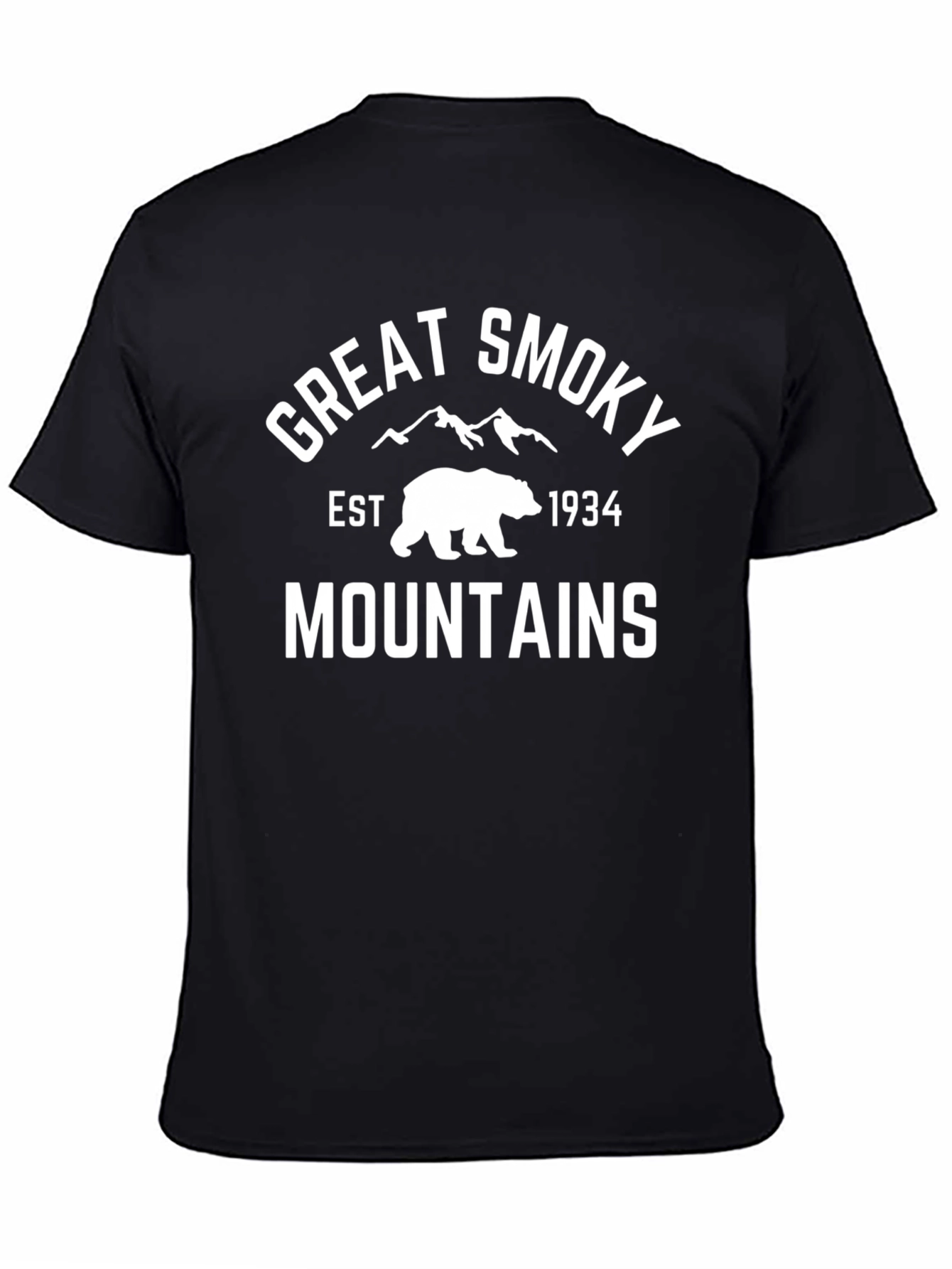 Great Smoky Mountains Tee - Black Bear Graphic T-Shirt
