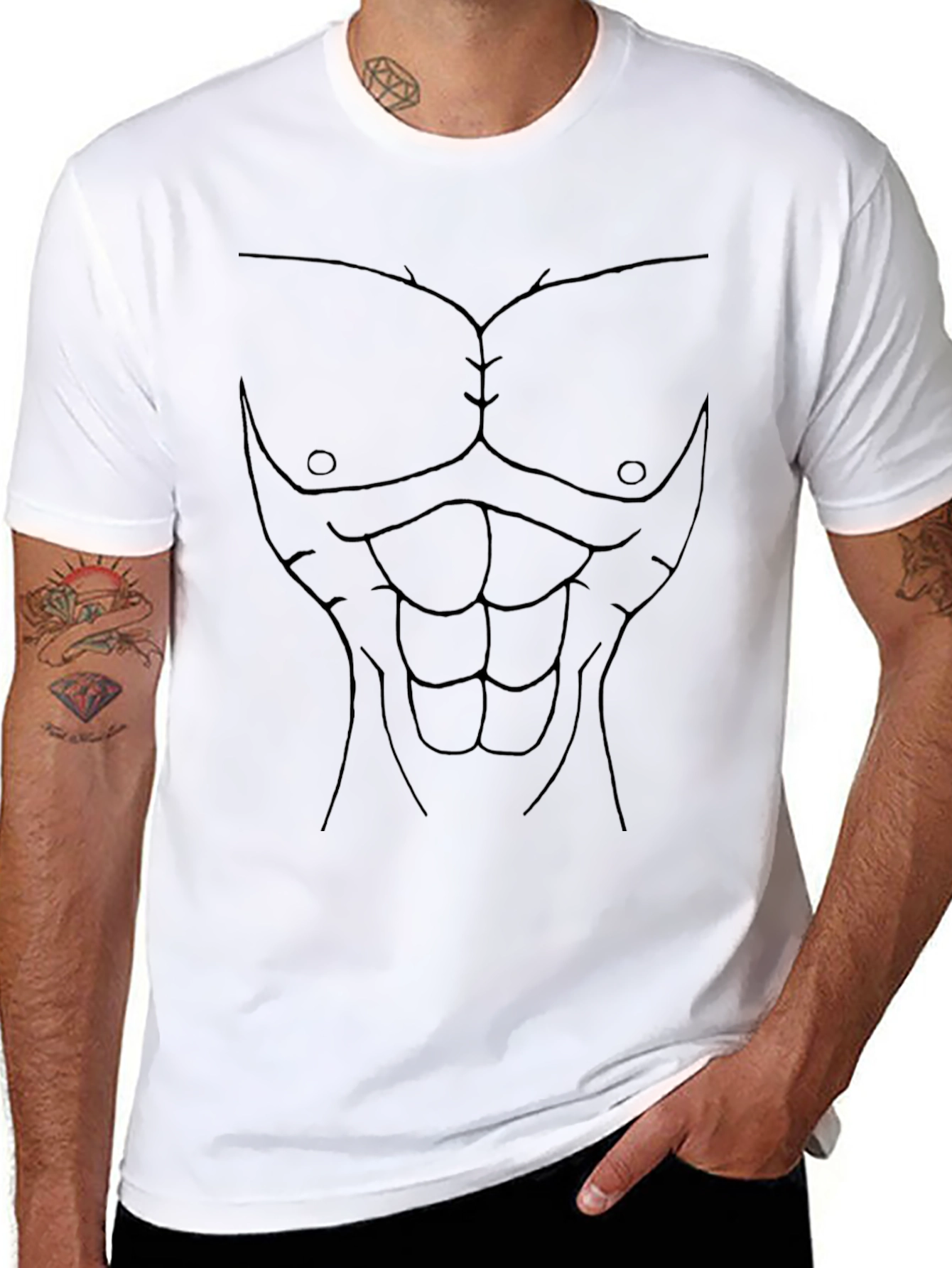 Funny Abs T-Shirt - Get Shredded Without the Gym!