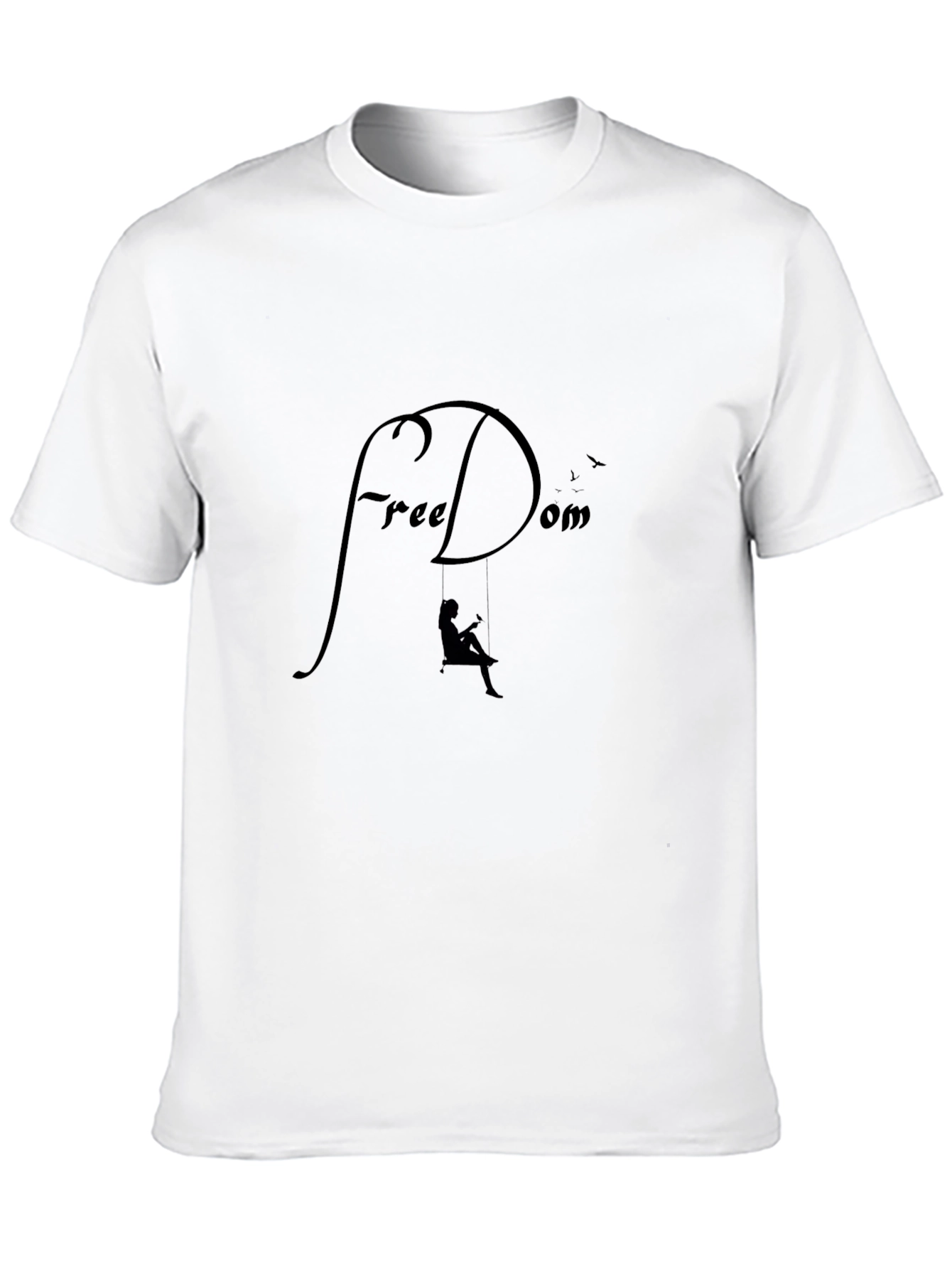 Freedom Graphic T-Shirt - Relaxed Fit Black Tee