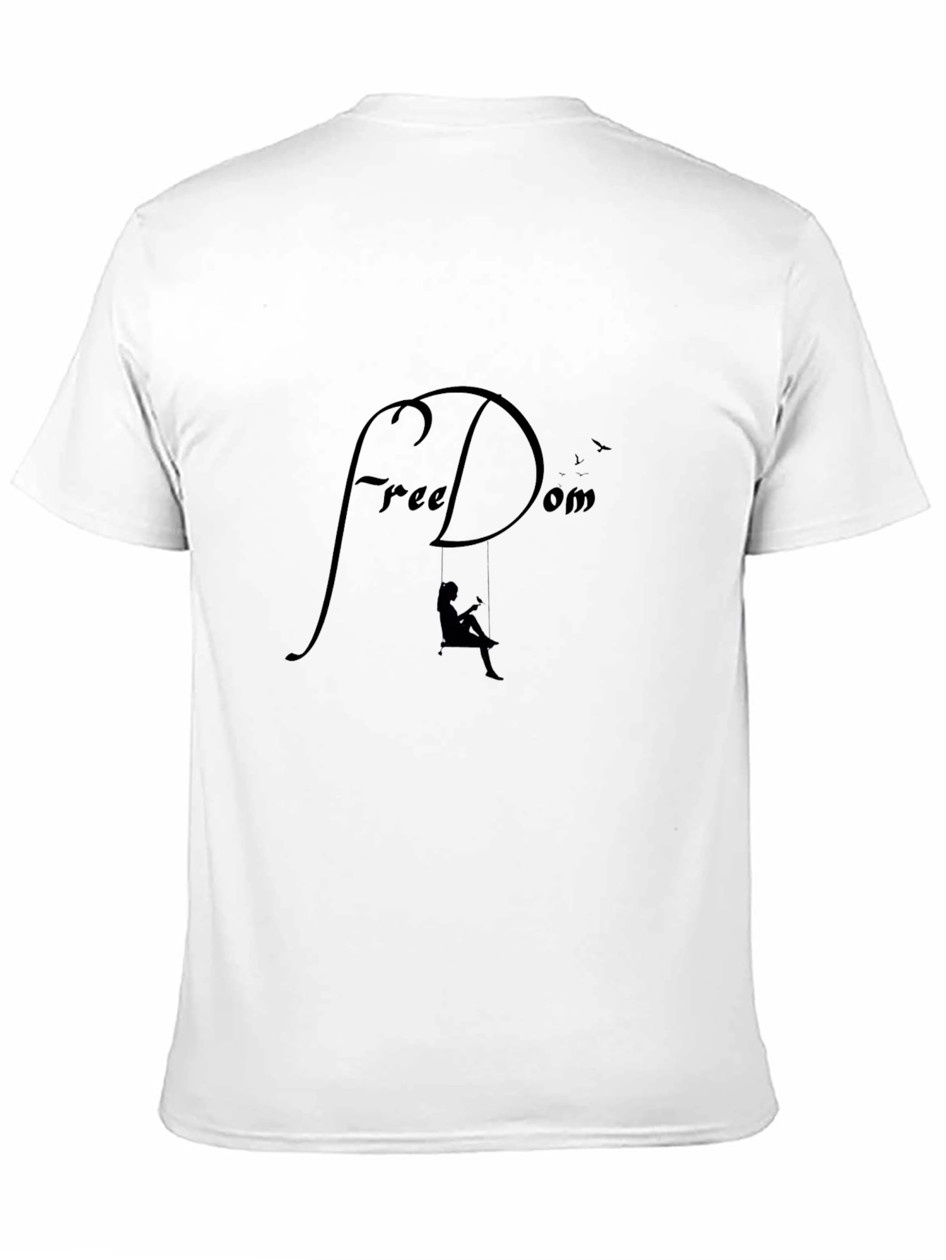 Freedom Graphic T-Shirt - Relaxed Fit Black Tee