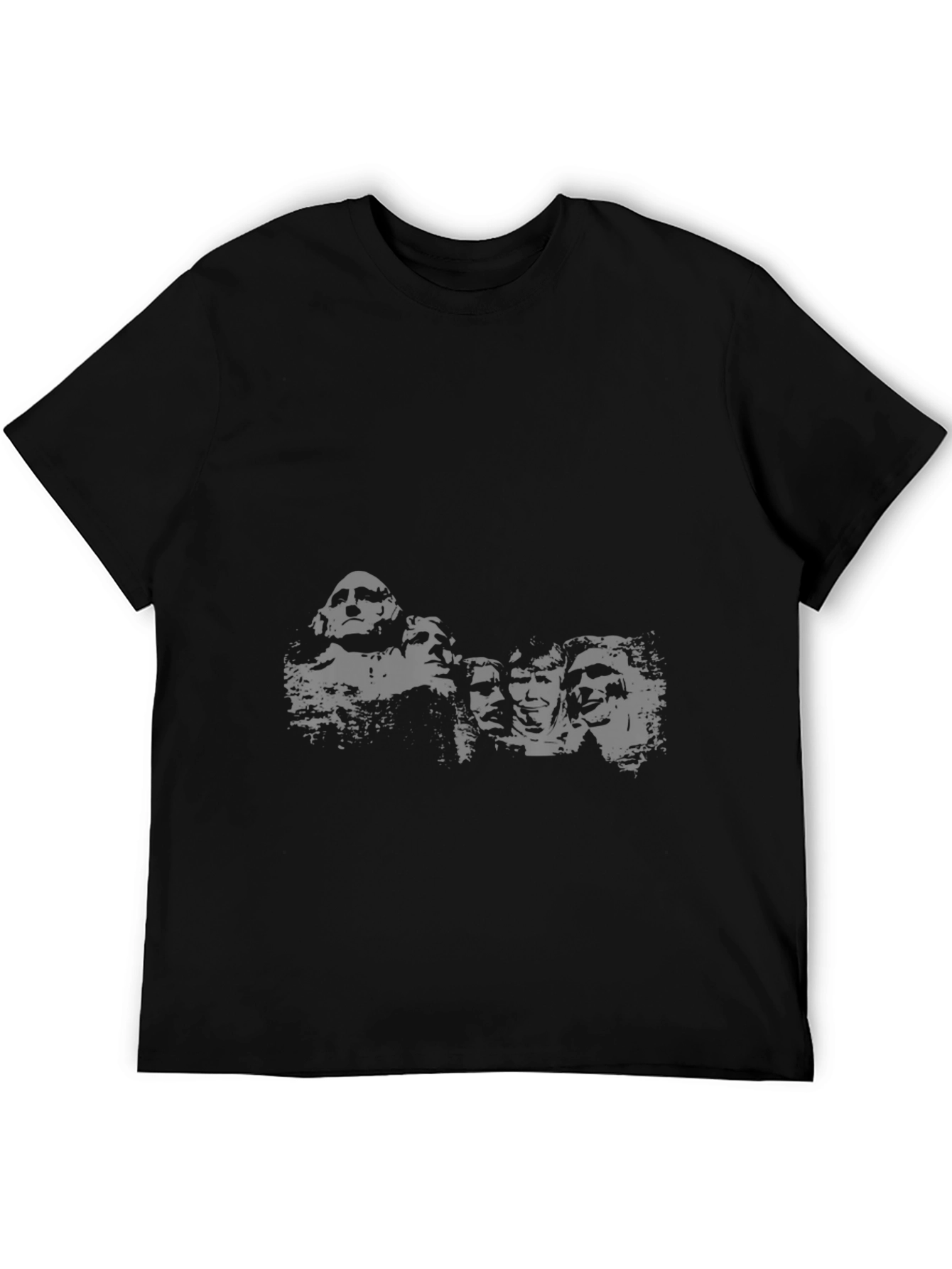 Mount Rushmore Mens Black Graphic Tee