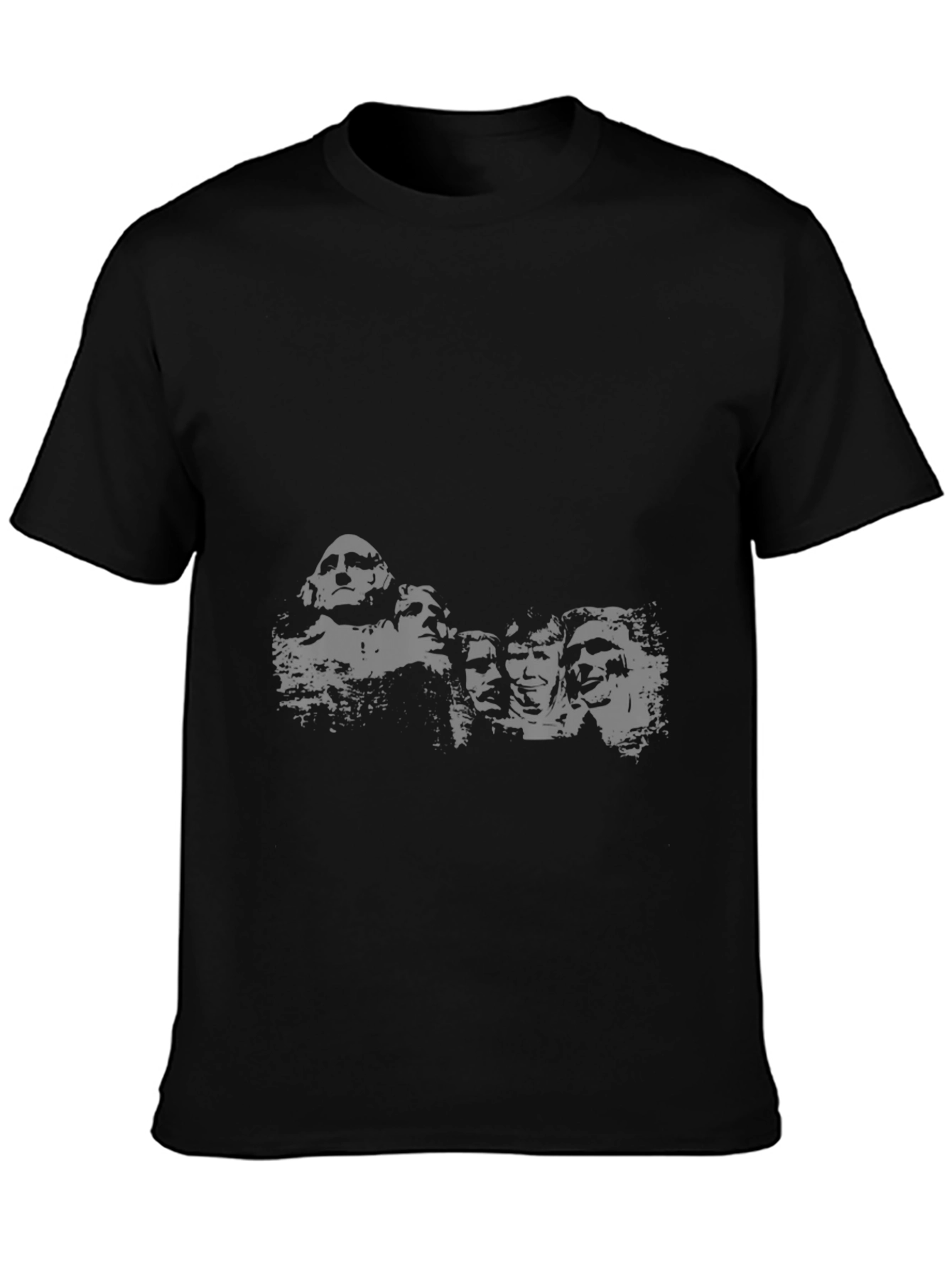 Mount Rushmore Mens Black Graphic Tee