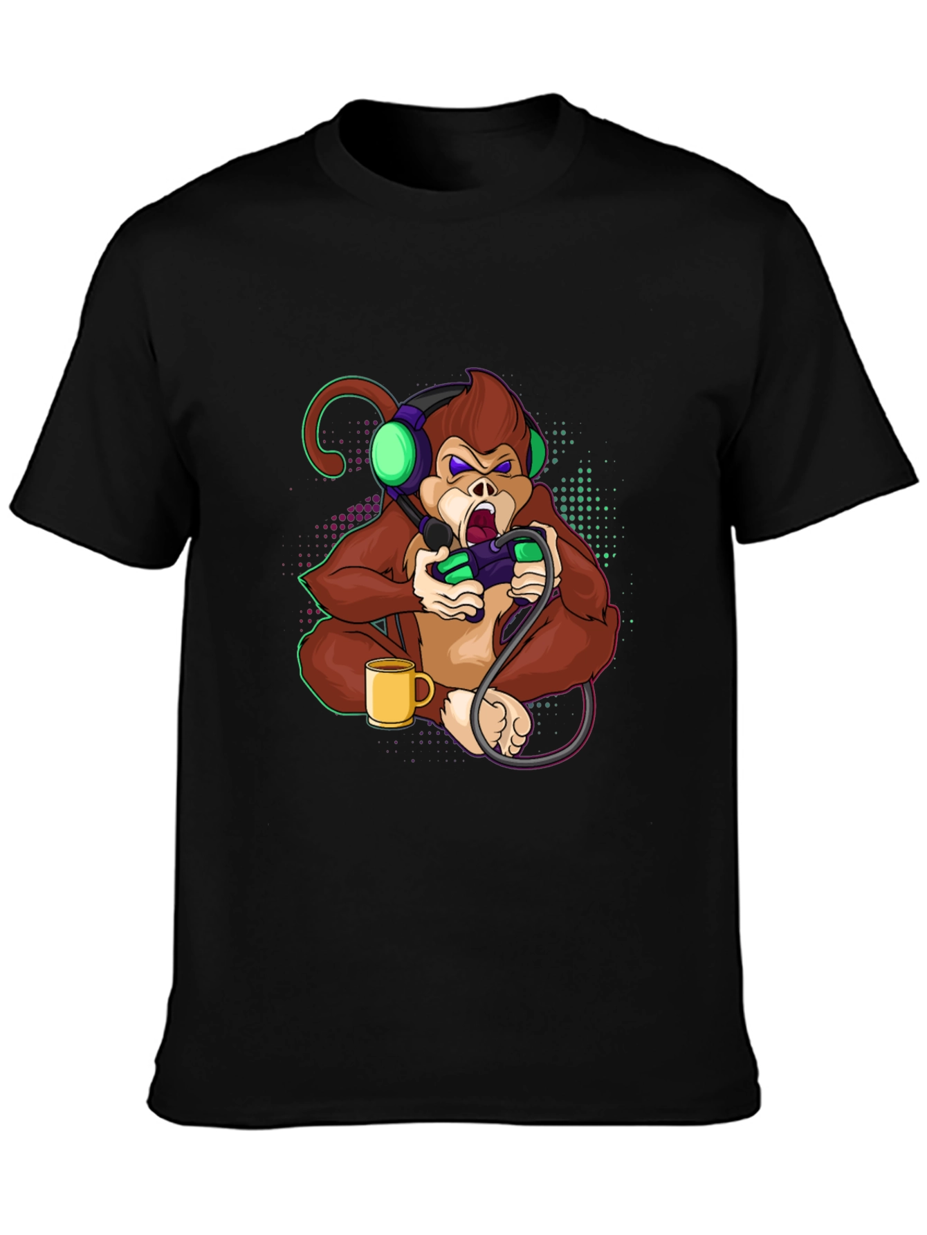 Gamer Monkey T-Shirt - Cool Graphic Tee