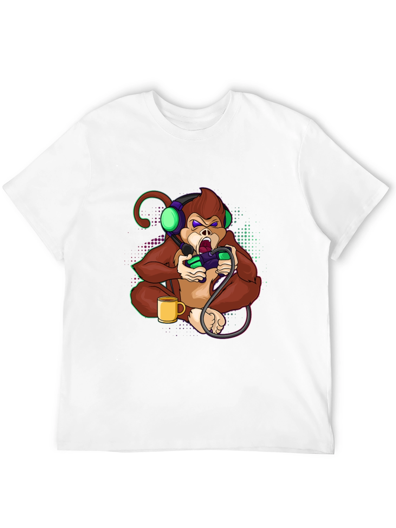 Gamer Monkey T-Shirt - Cool Graphic Tee