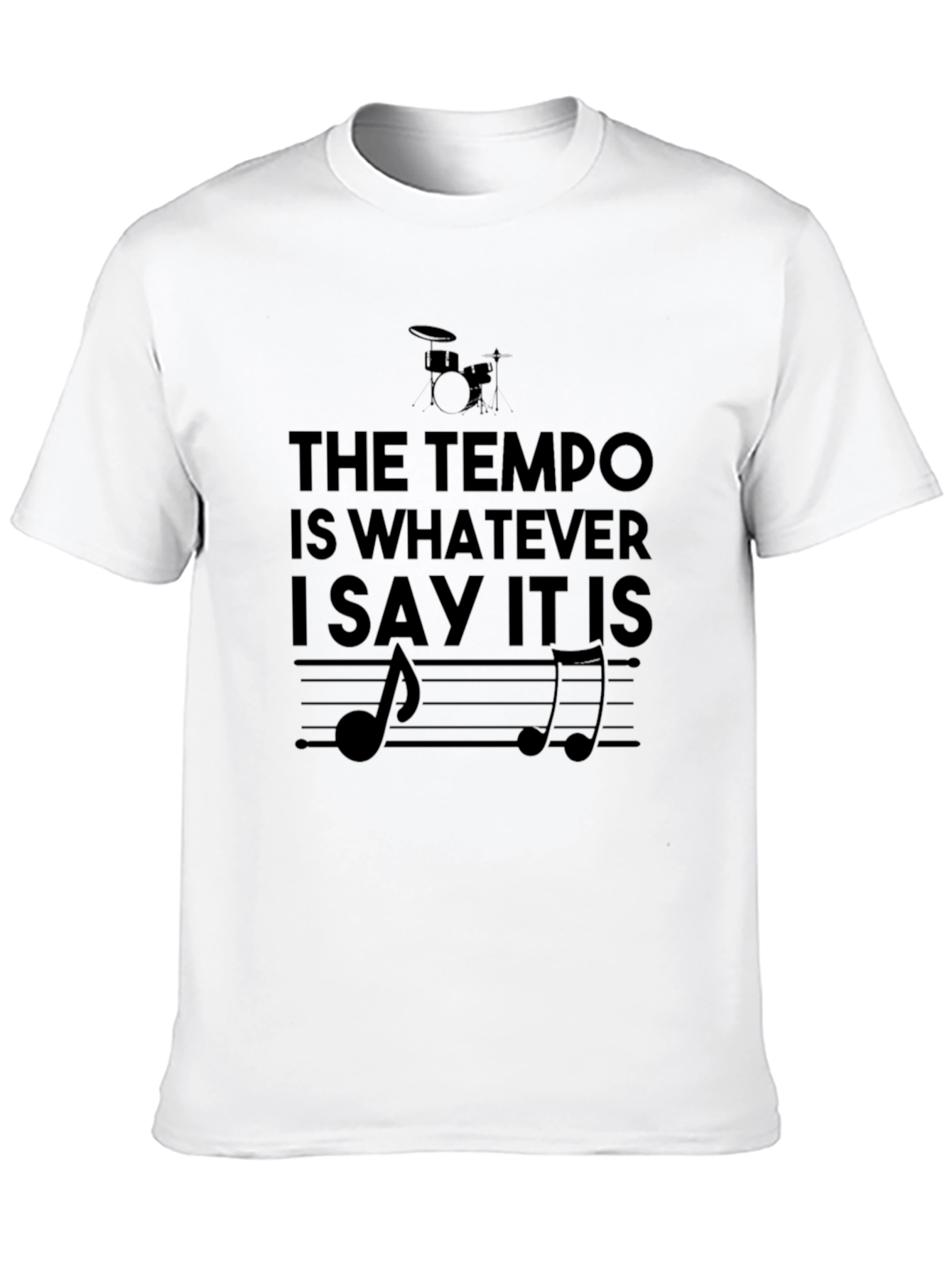 Tempo Drummer Black Graphic Tee