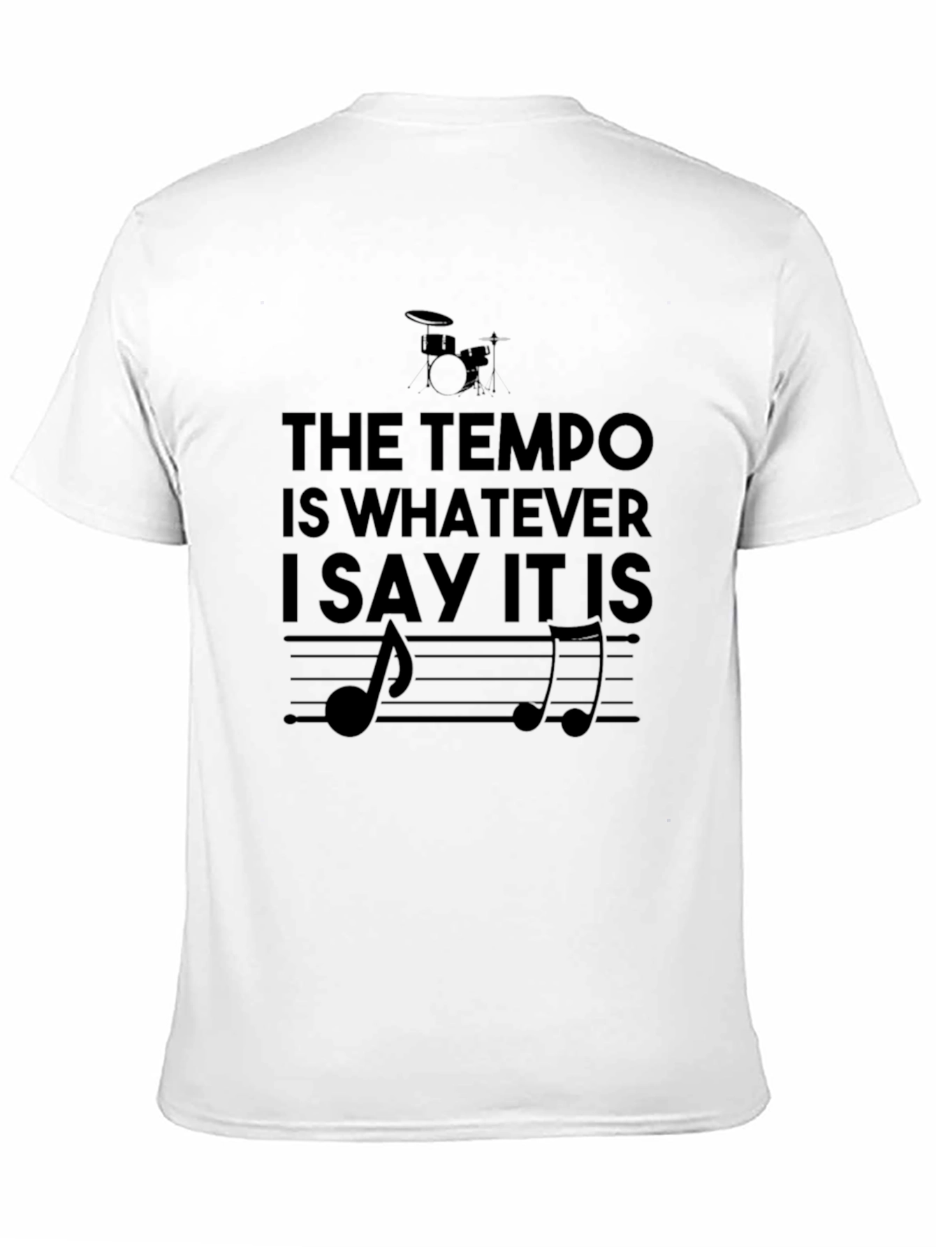 Tempo Drummer Black Graphic Tee