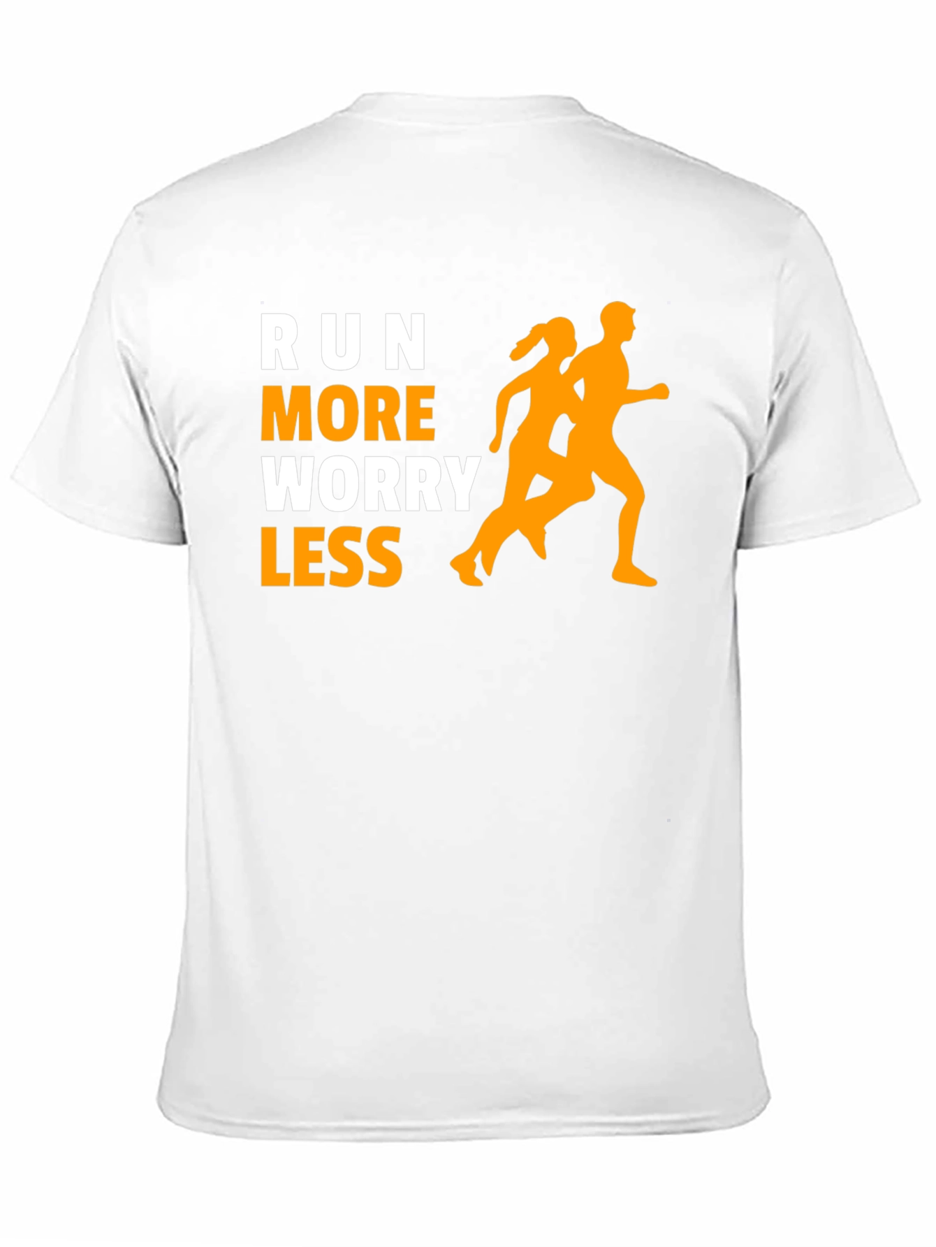 Run More Worry Less Graphic Tee