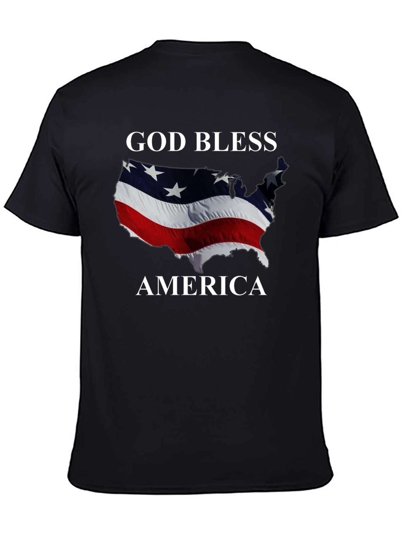 God Bless America Patriotic Graphic T-Shirt