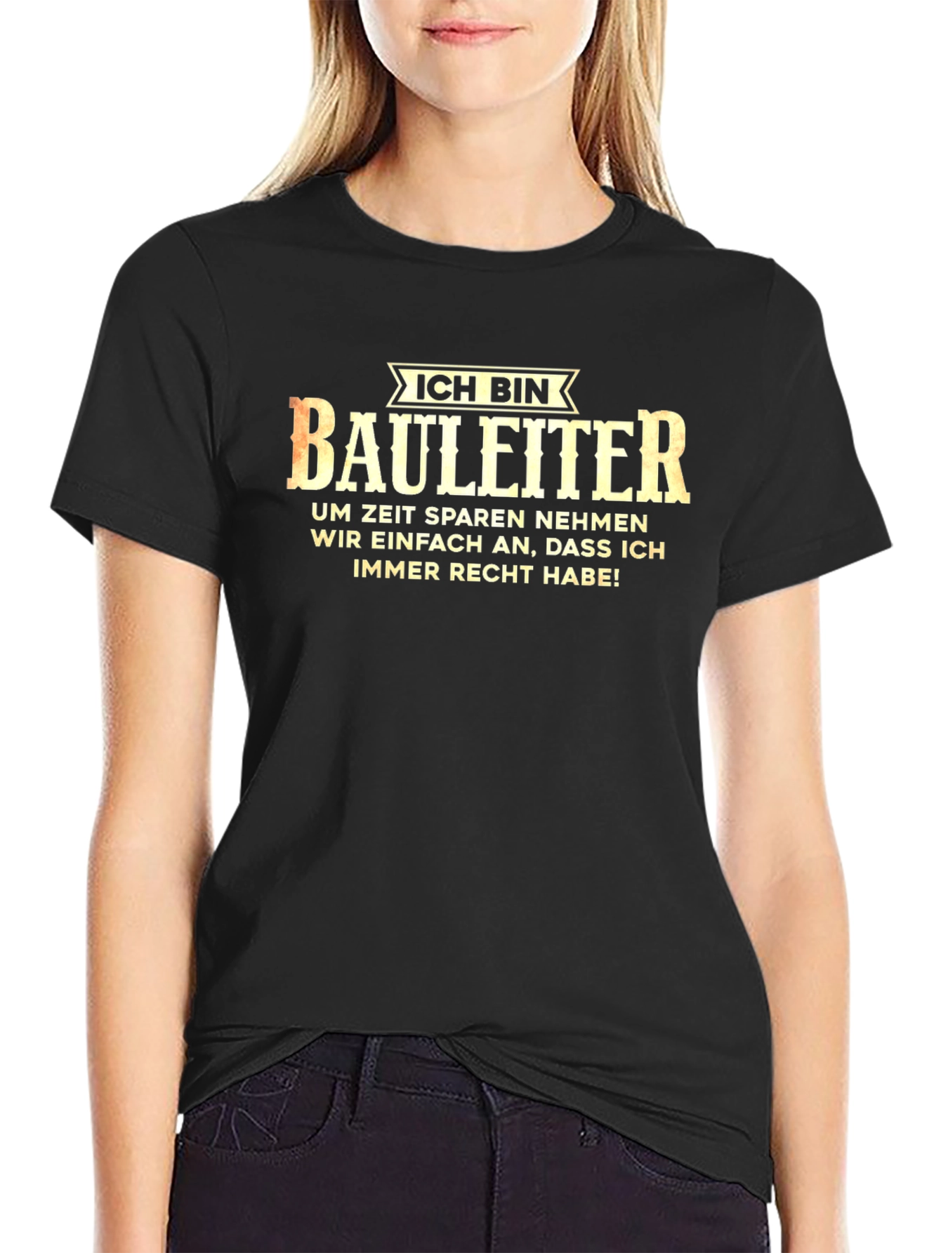 Ich Bin Bauleiter T-Shirt - Construction Boss Tee