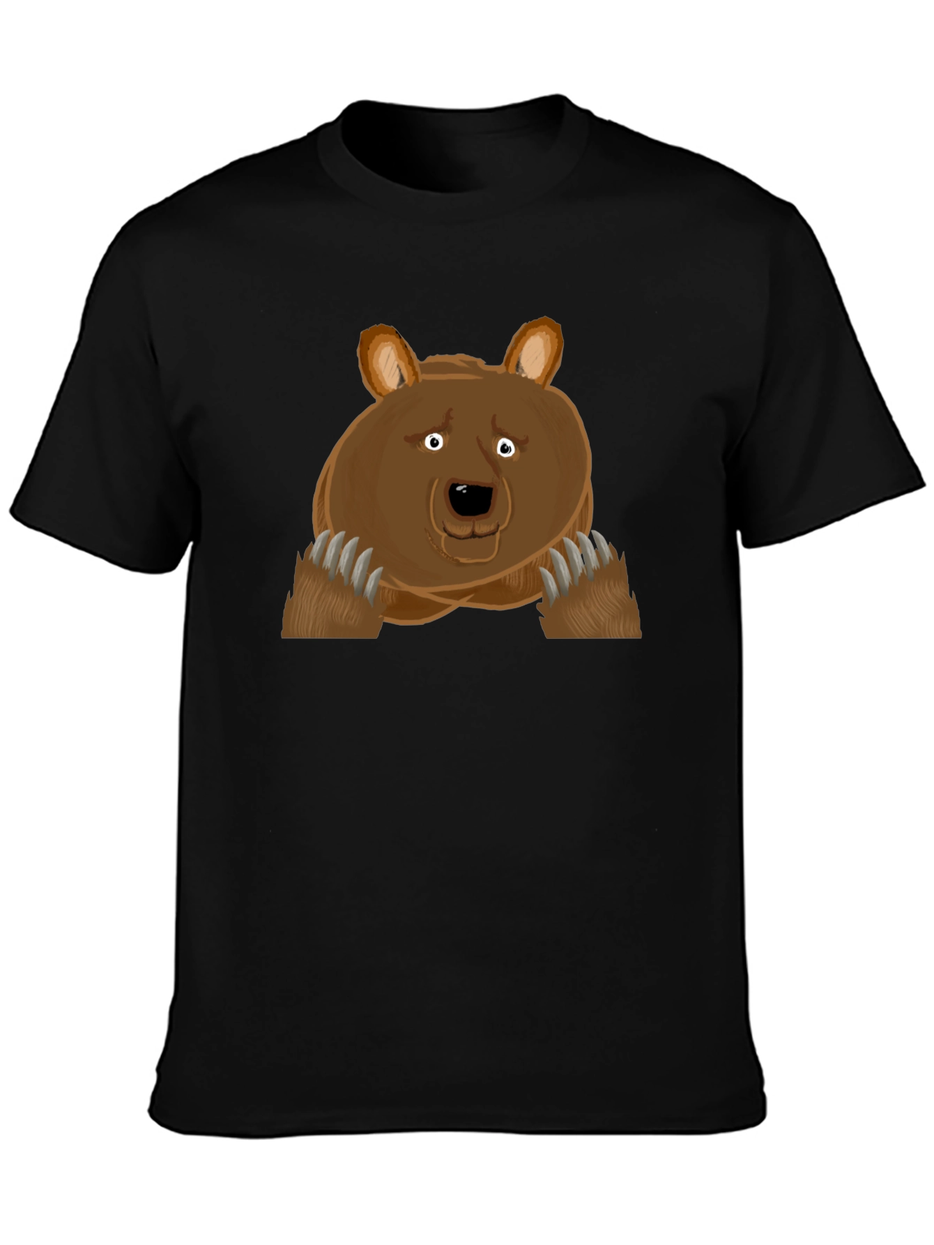 Funny Cartoon Bear Claw T-Shirt
