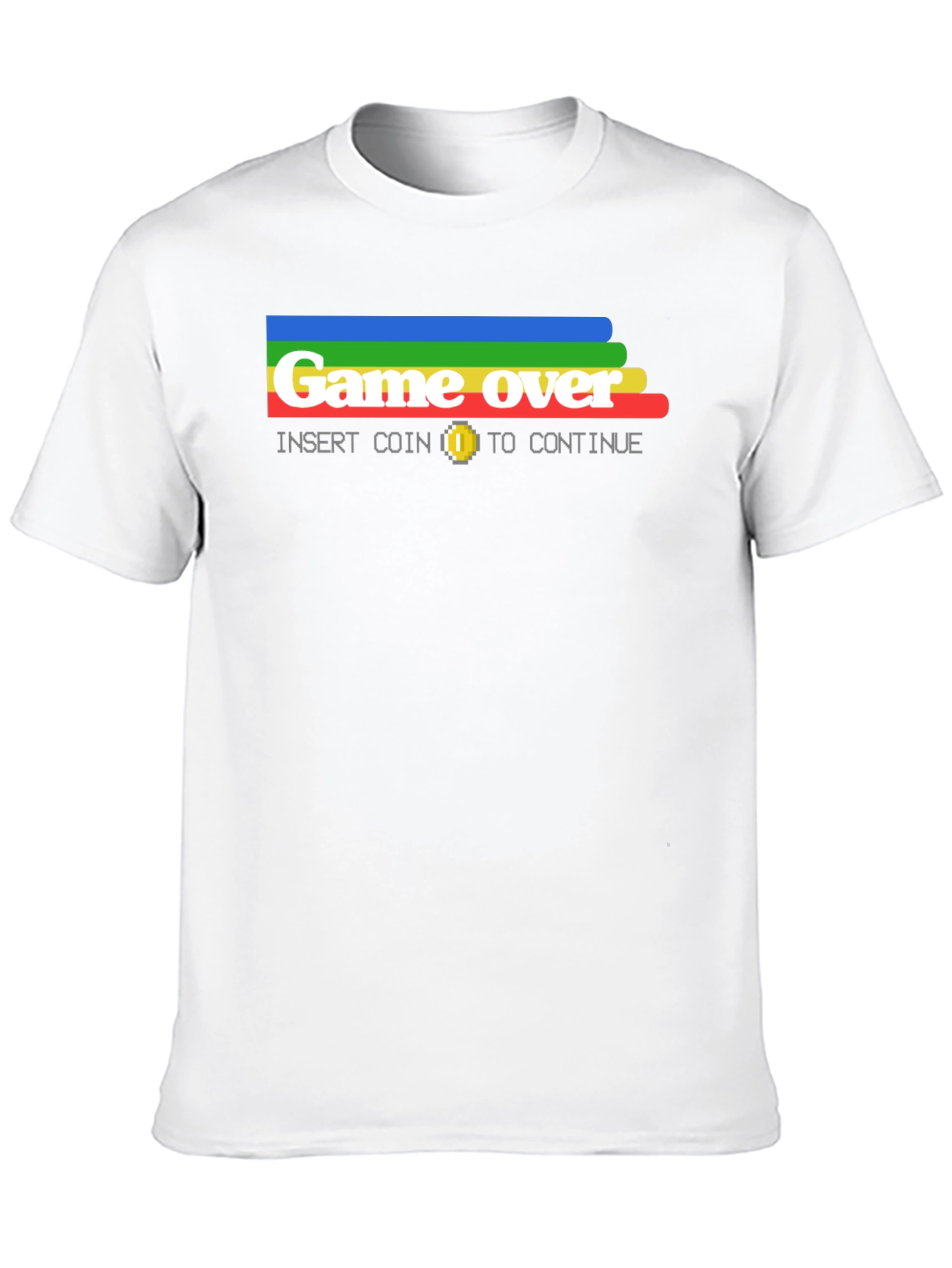 Retro Game Over T-Shirt - Insert Coin to Continue
