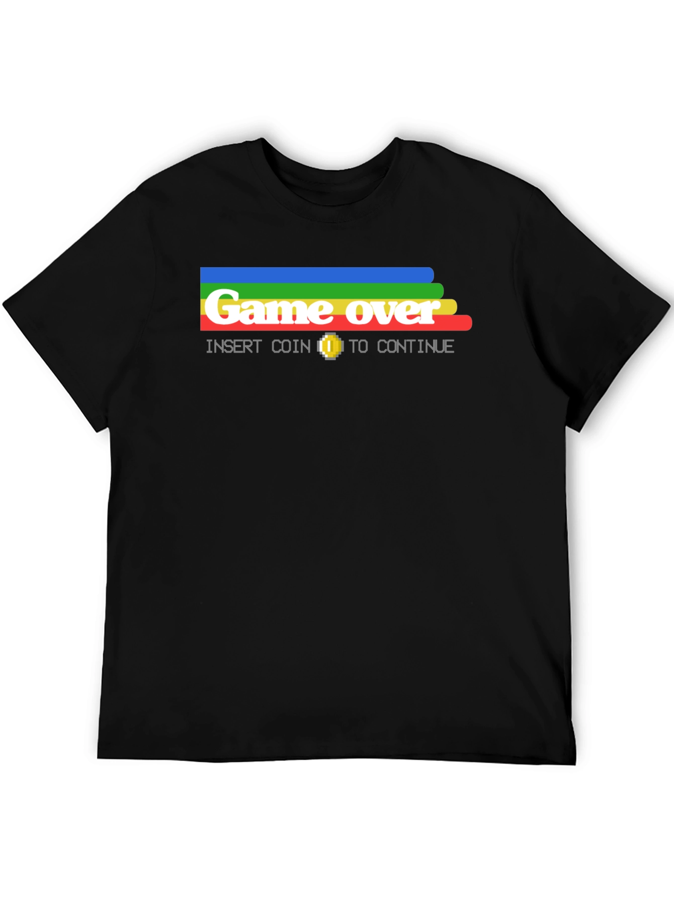 Retro Game Over T-Shirt - Insert Coin to Continue
