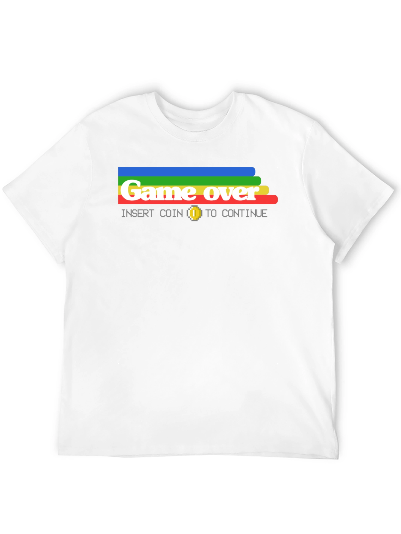Retro Game Over T-Shirt - Insert Coin to Continue