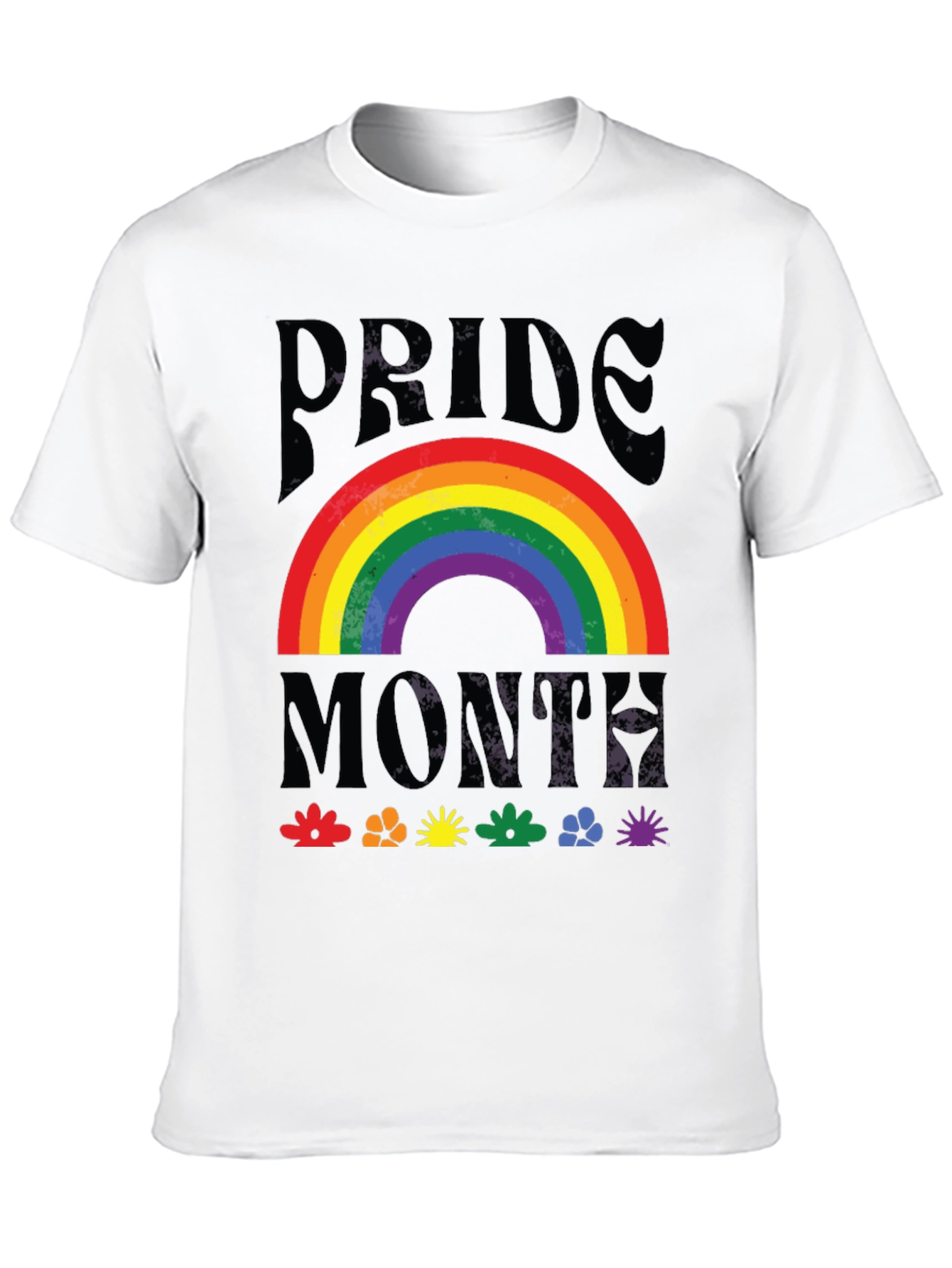 Pride Month Rainbow Graphic T-Shirt
