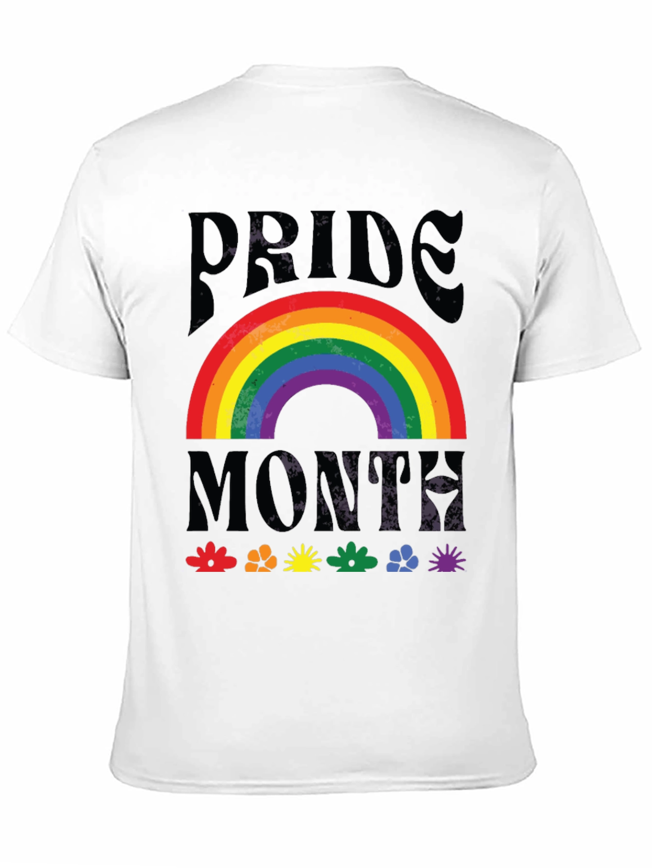 Pride Month Rainbow Graphic T-Shirt