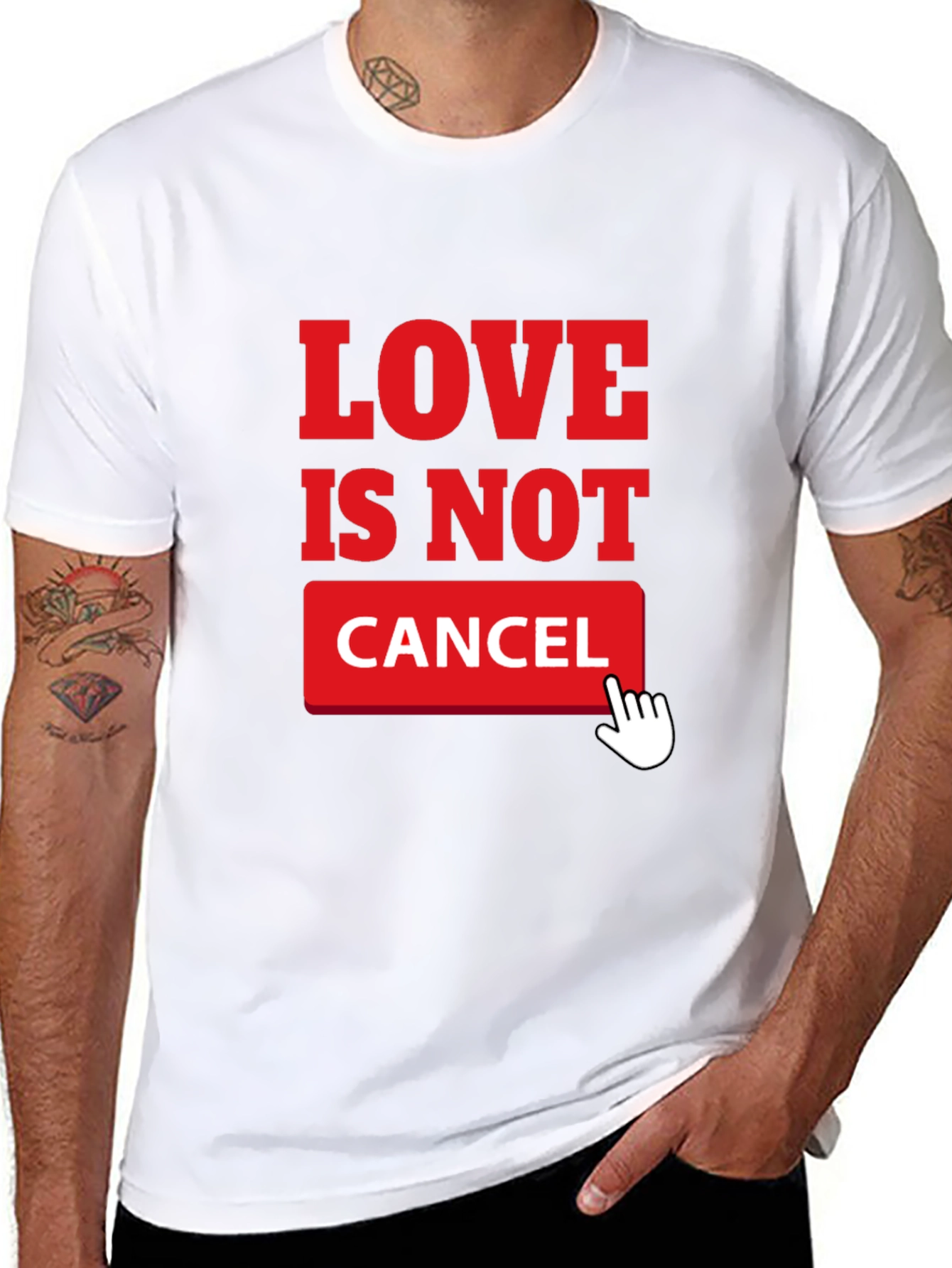 Love Is Not Cancel T-Shirt - Black Graphic Tee