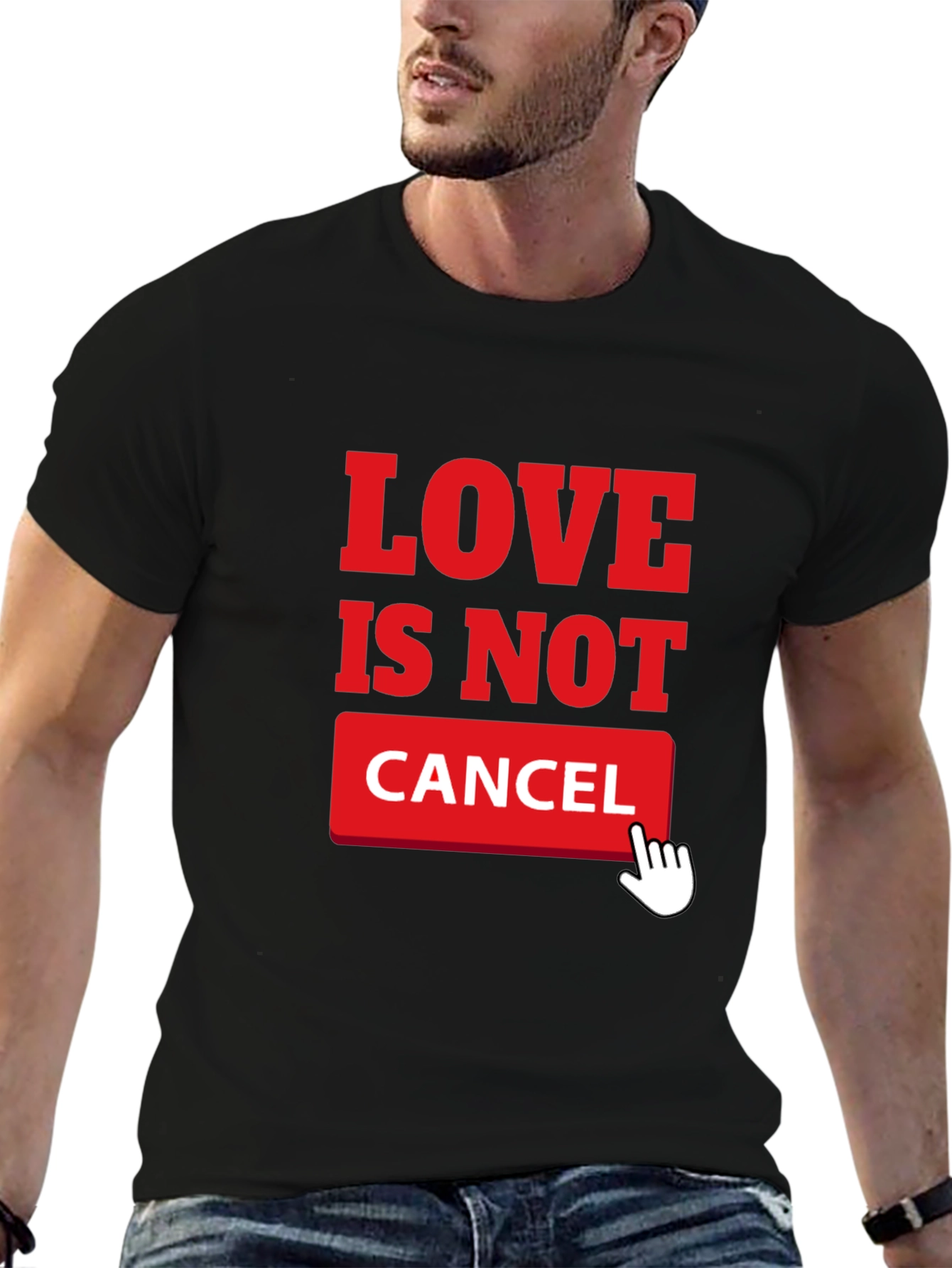 Love Is Not Cancel T-Shirt - Black Graphic Tee