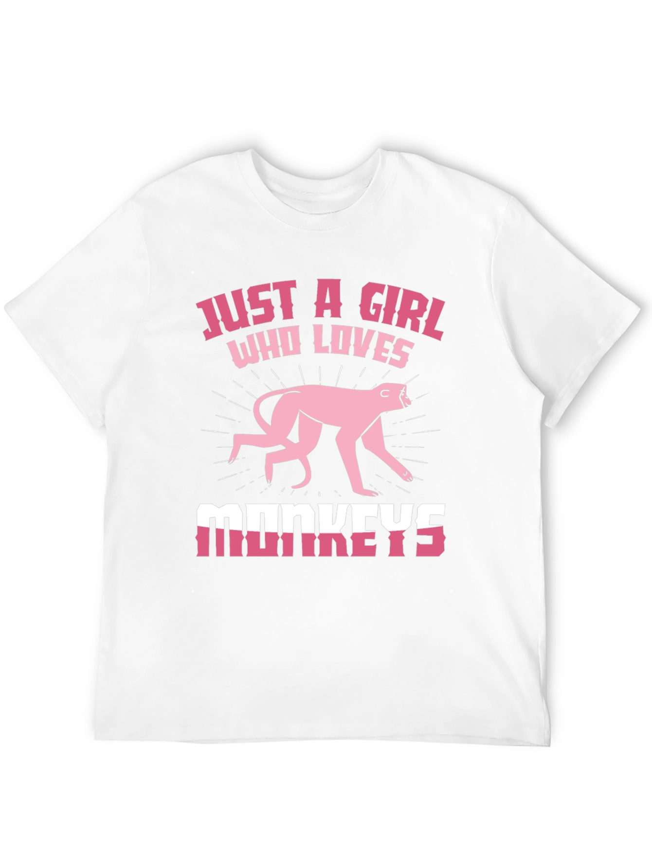 Just a Girl Who Loves Monkeys T-Shirt