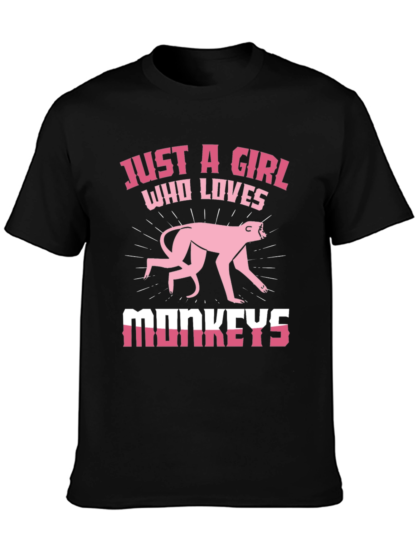 Just a Girl Who Loves Monkeys T-Shirt