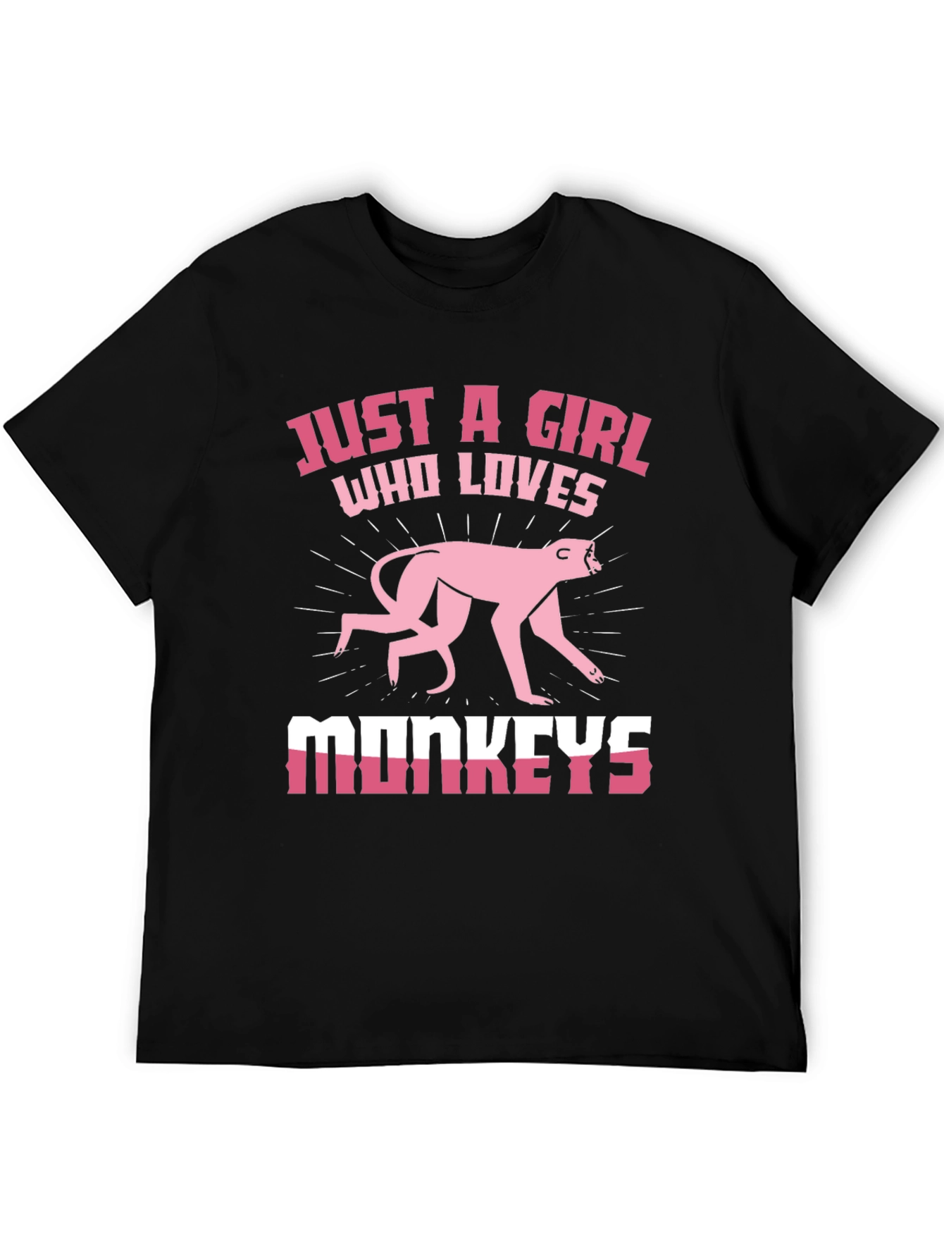 Just a Girl Who Loves Monkeys T-Shirt