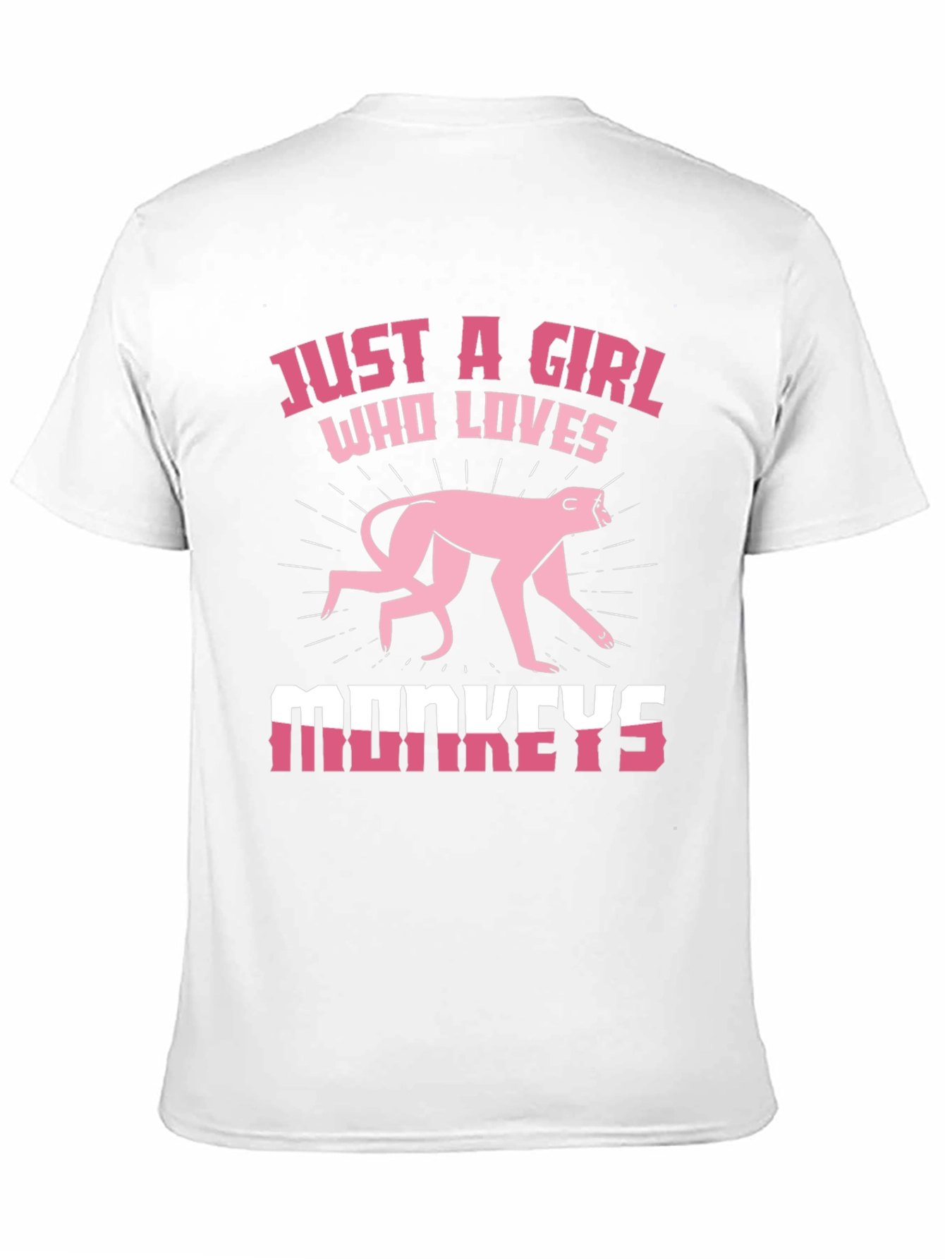 Just a Girl Who Loves Monkeys T-Shirt