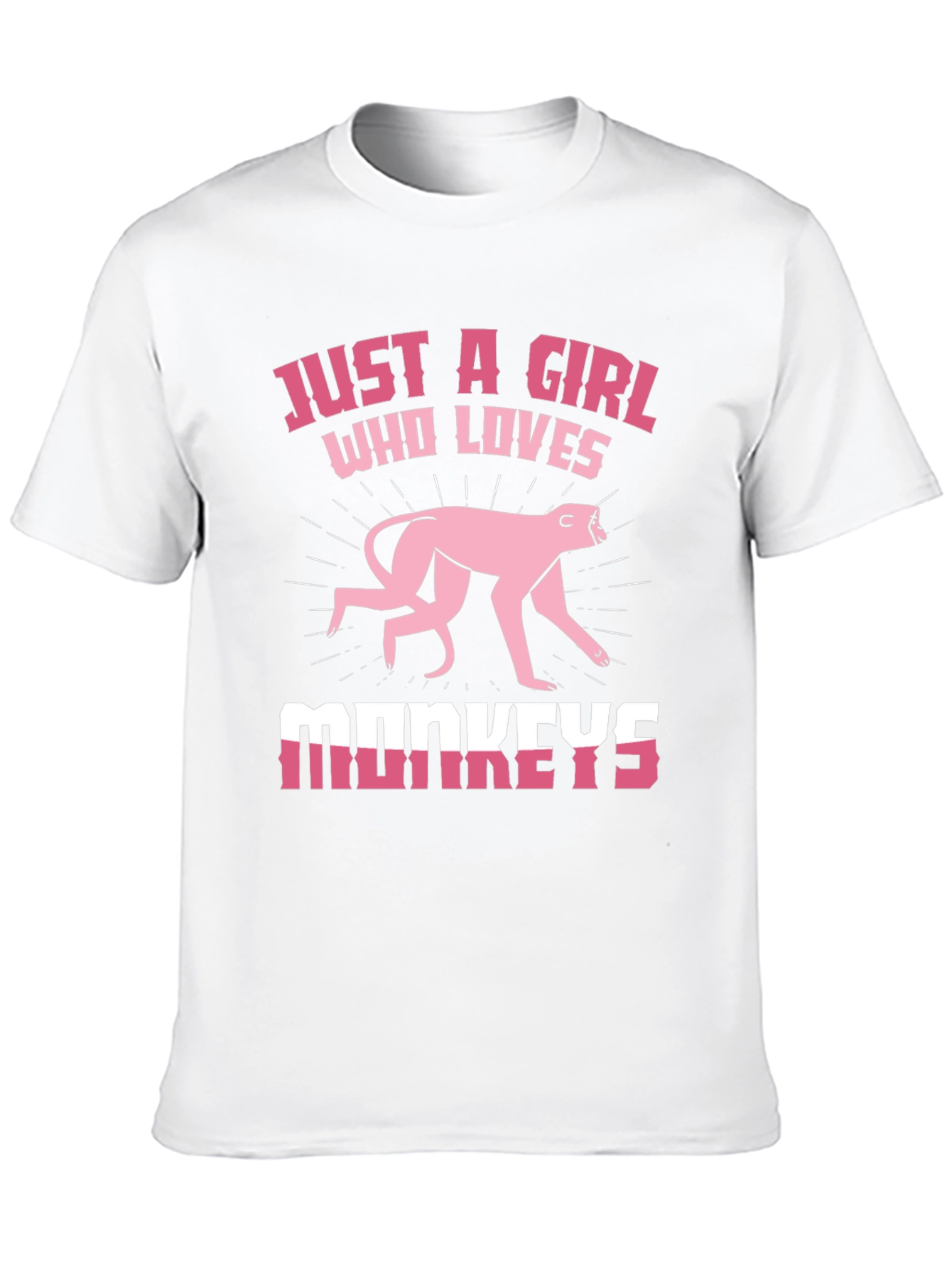 Just a Girl Who Loves Monkeys T-Shirt