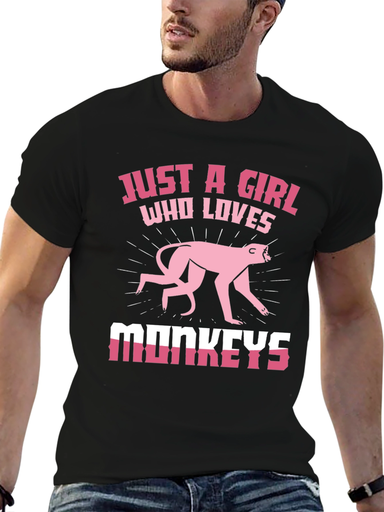 Just a Girl Who Loves Monkeys T-Shirt