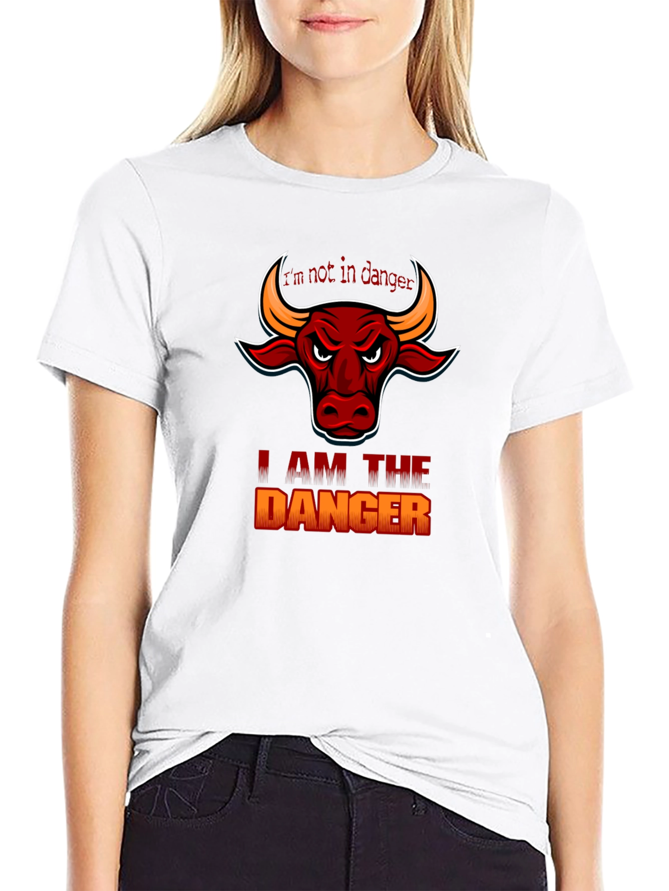 I Am The Danger Graphic T-Shirt - Bull Design