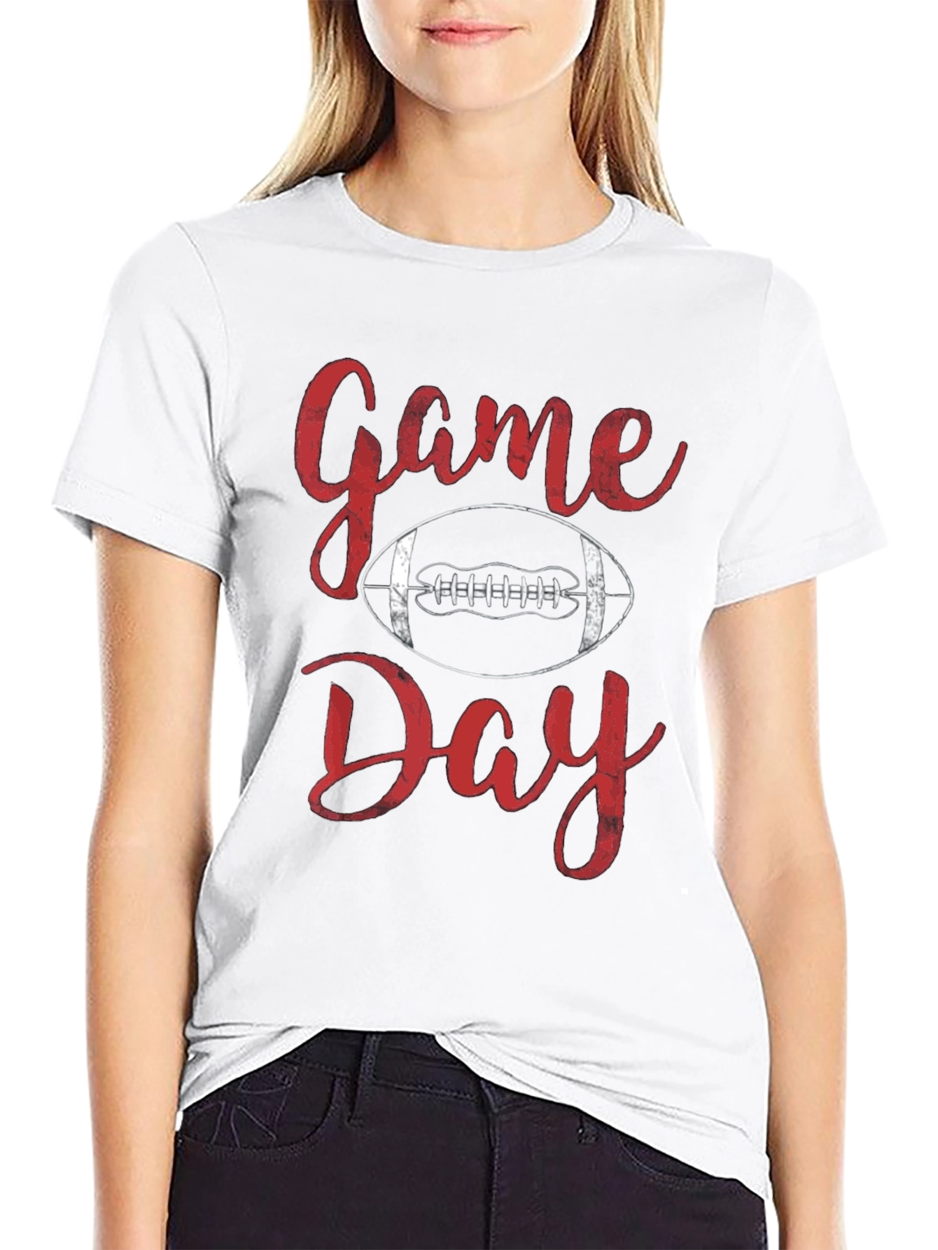 Game Day Football T-Shirt - Black