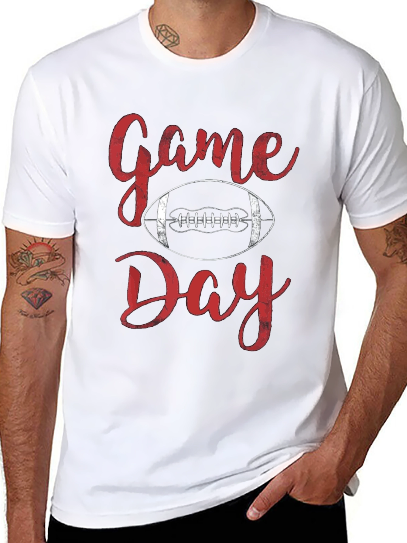 Game Day Football T-Shirt - Black