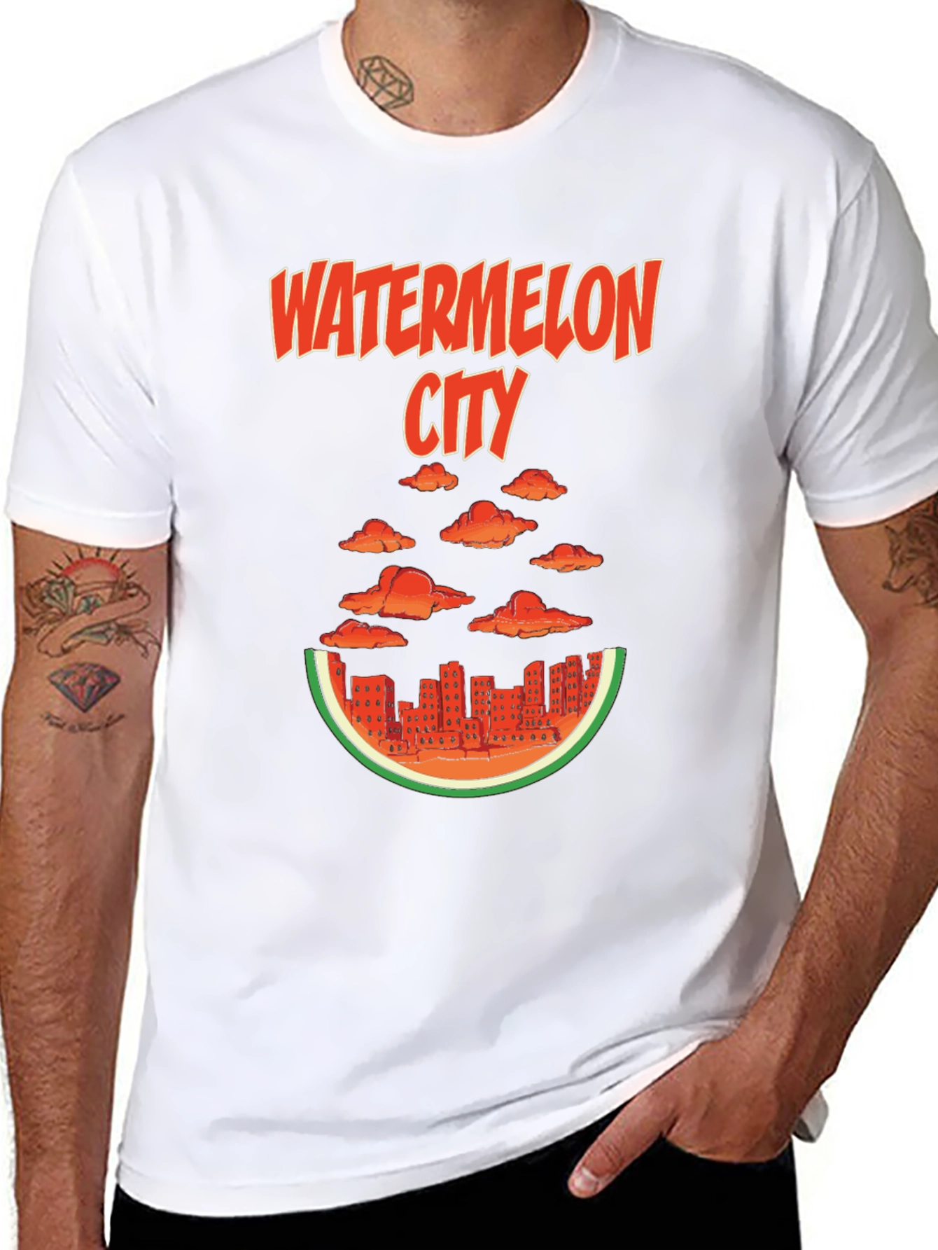 Watermelon City Graphic Tee - Unique Design