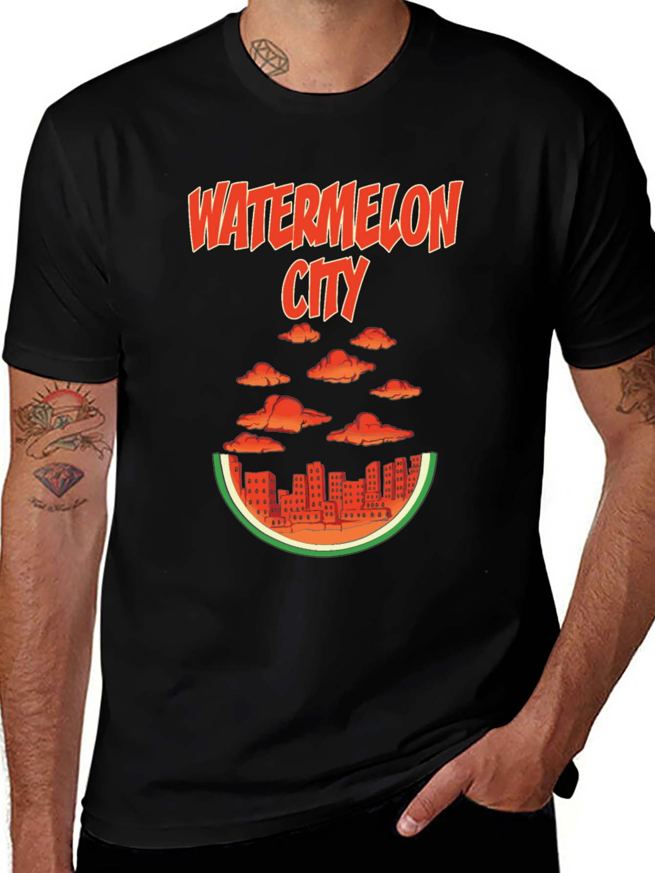 Watermelon City Graphic Tee - Unique Design