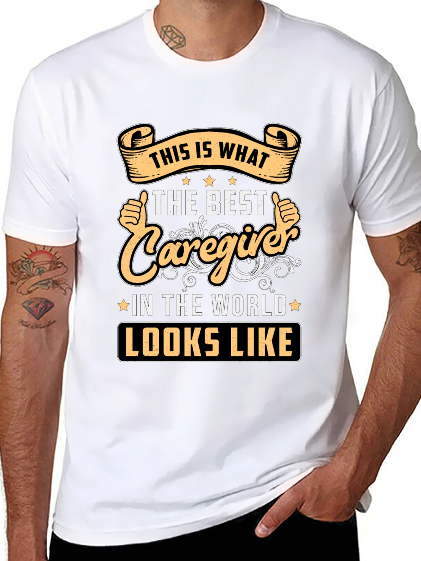 Best Caregiver T-Shirt - Worlds Best Design