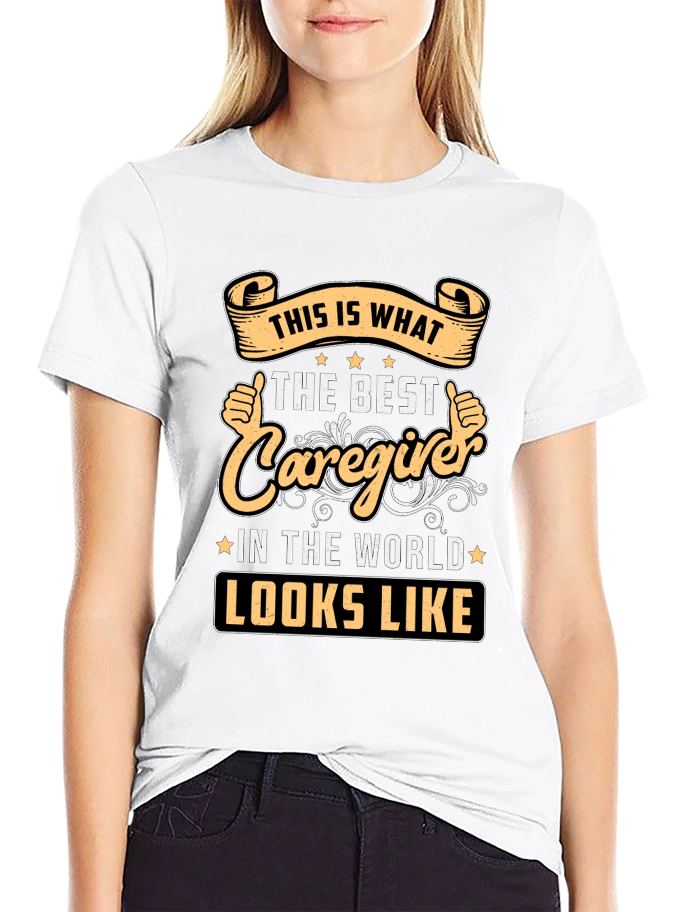Best Caregiver T-Shirt - Worlds Best Design