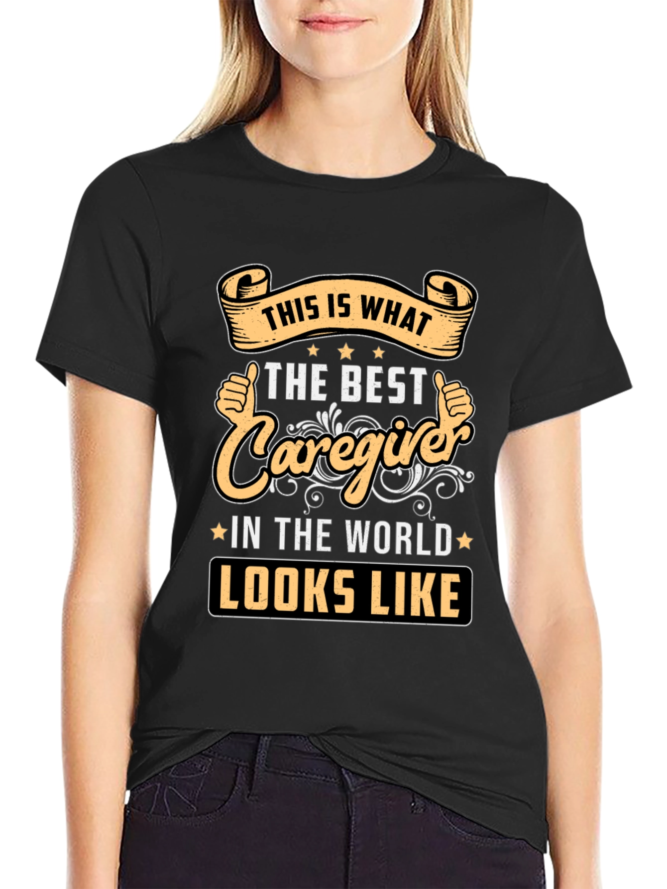 Best Caregiver T-Shirt - Worlds Best Design