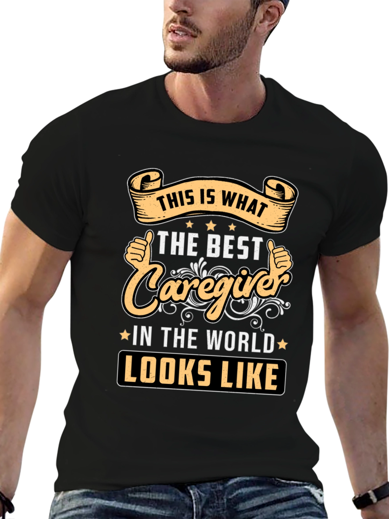 Best Caregiver T-Shirt - Worlds Best Design