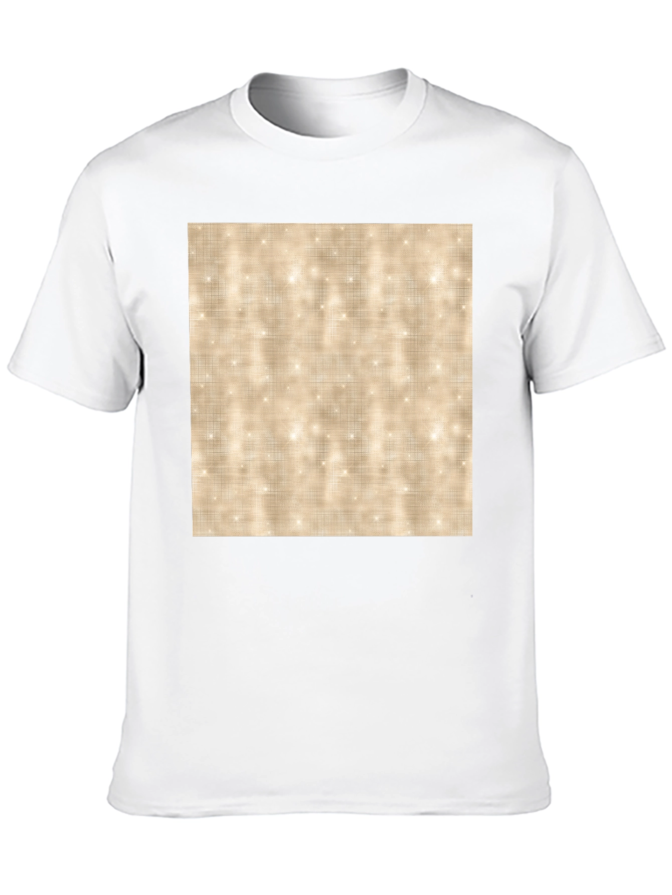 Mens Black T-Shirt with Sparkle Pattern