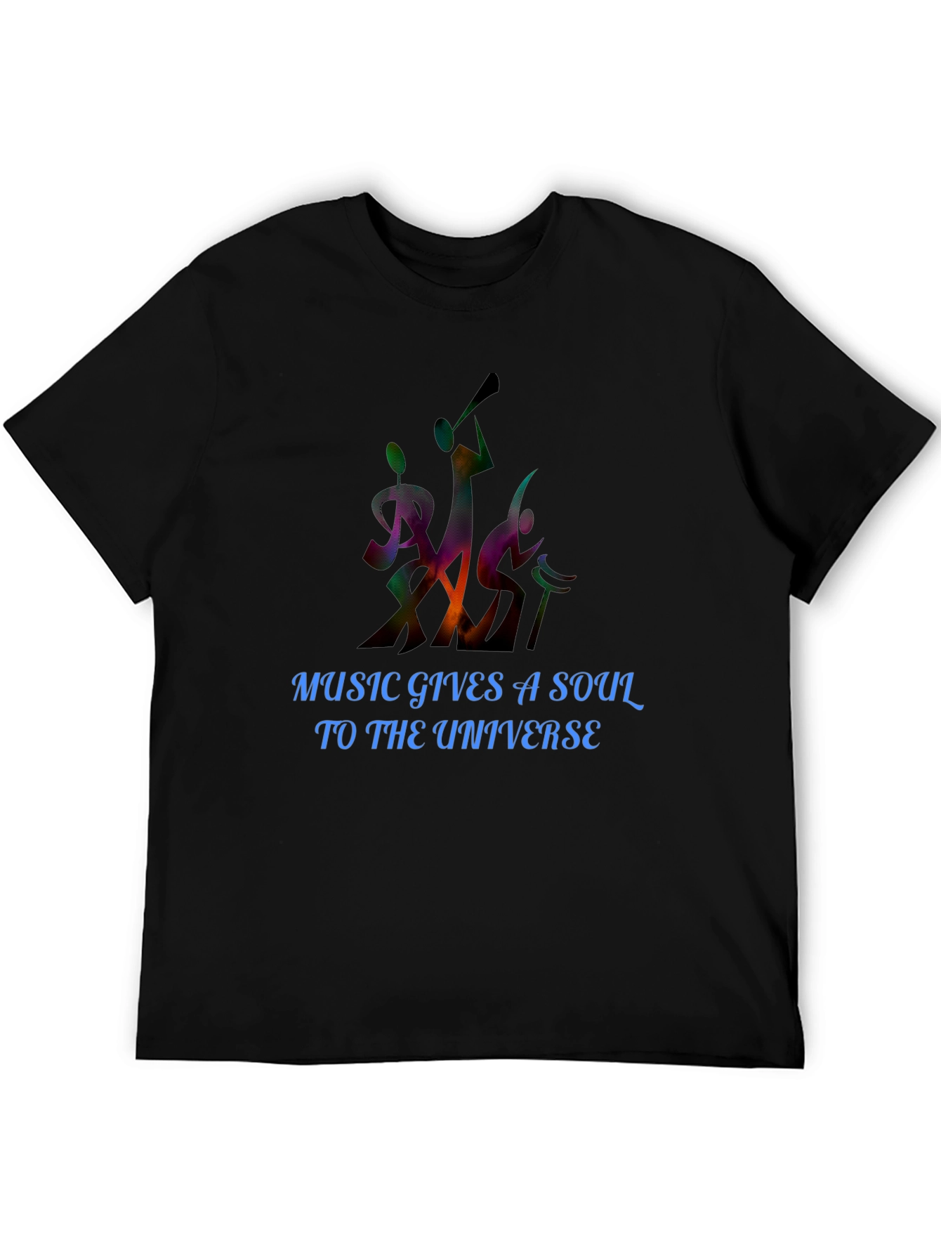 Music Gives Soul Tee - Black Graphic T-Shirt